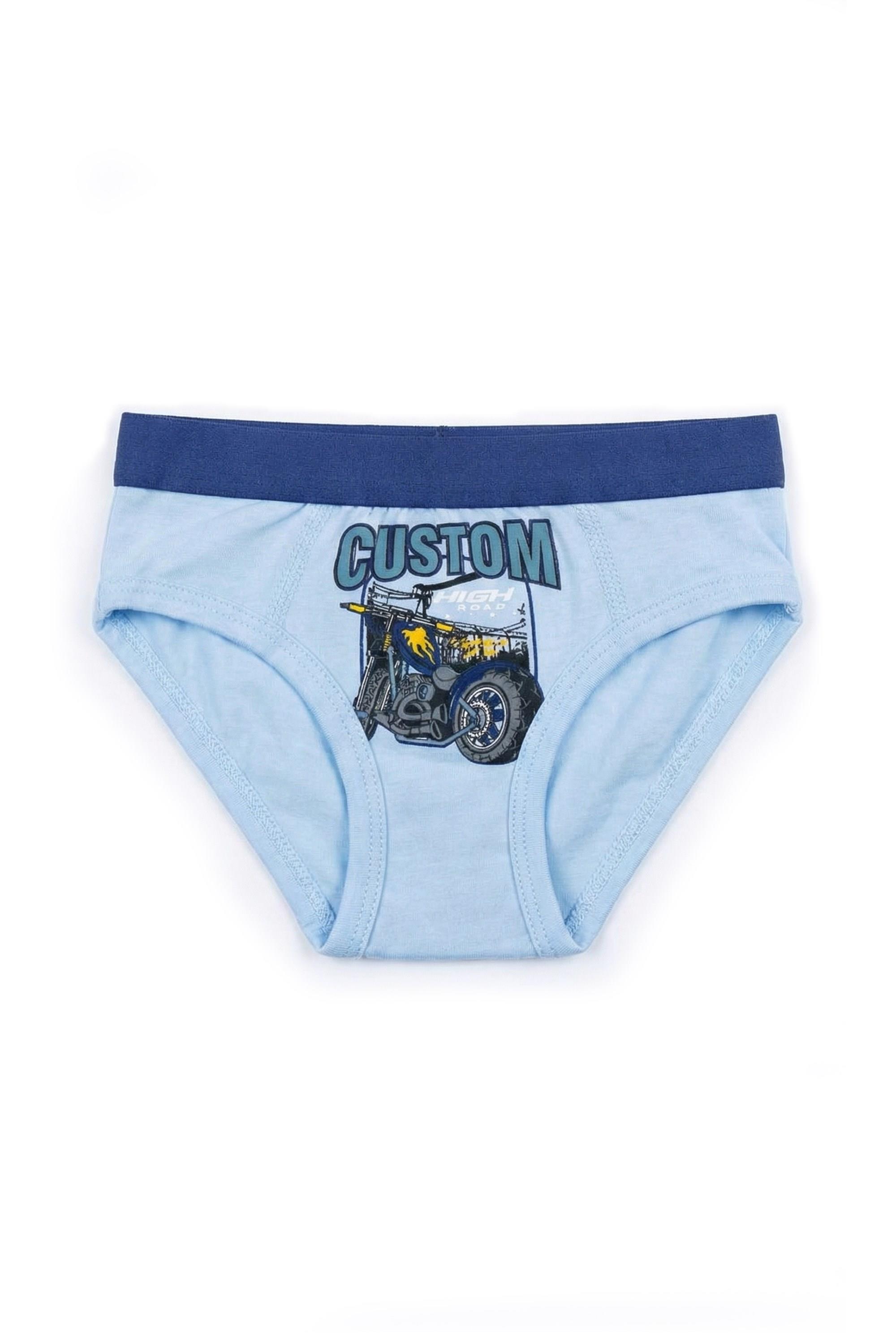 Öts Erkek Çocuk Külot 3'lü Baskılı (%96 Pamuk - %4 Elastan)