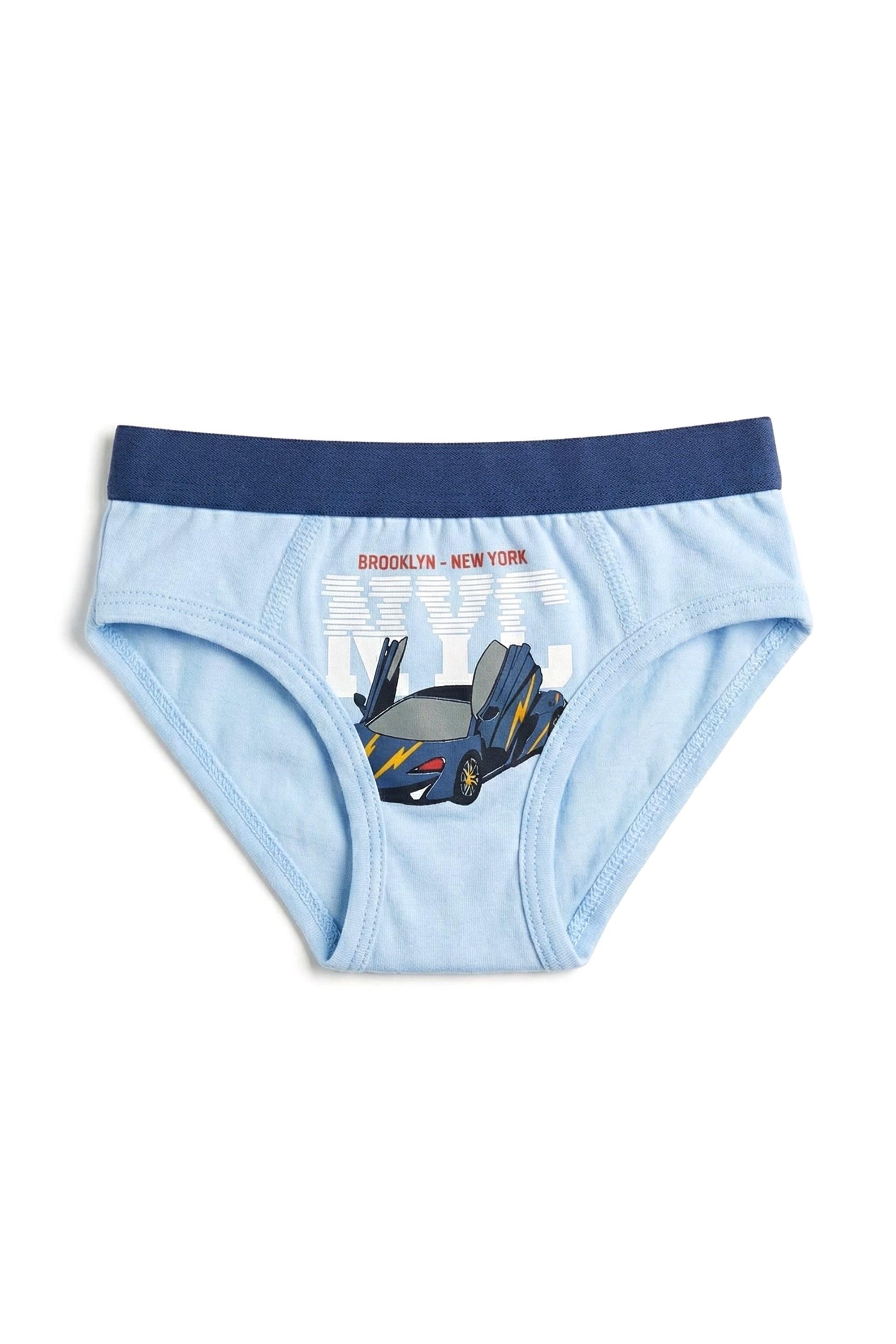 Öts Erkek Çocuk Külot 3'lü Baskılı (%96 Pamuk - %4 Elastan)