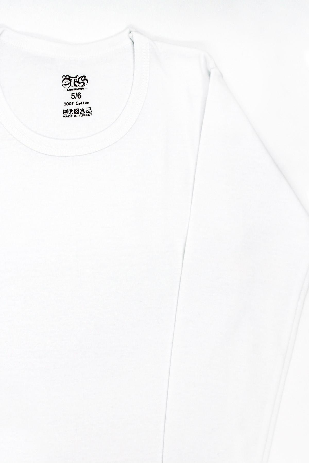 Öts Erkek Çocuk T-Shirt Uzun Kollu T-Shirt Ribana Body (%100 Pamuk)