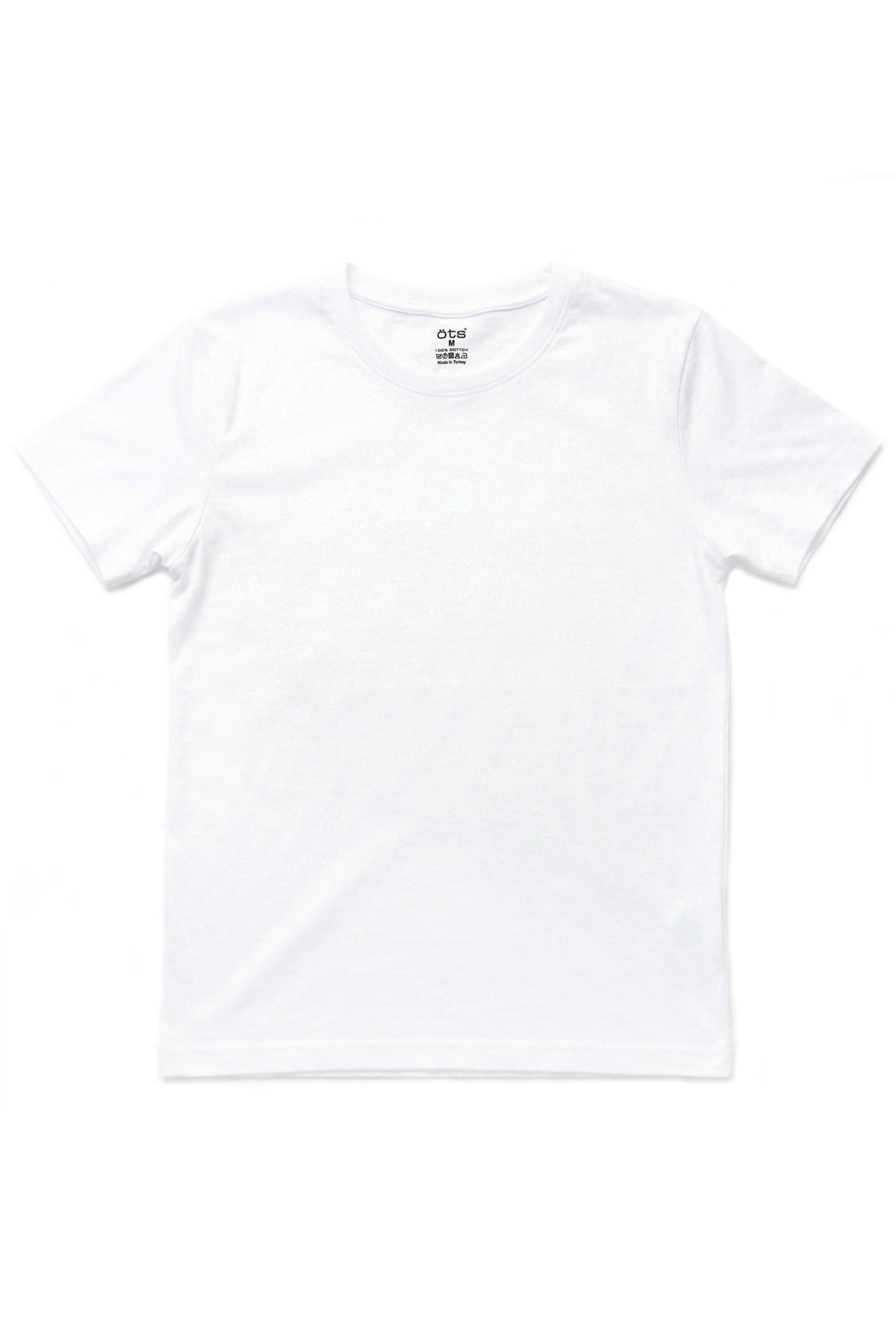 Öts Erkek T-Shirt Açık Yaka Yarım Kollu (%100 Pamuk)