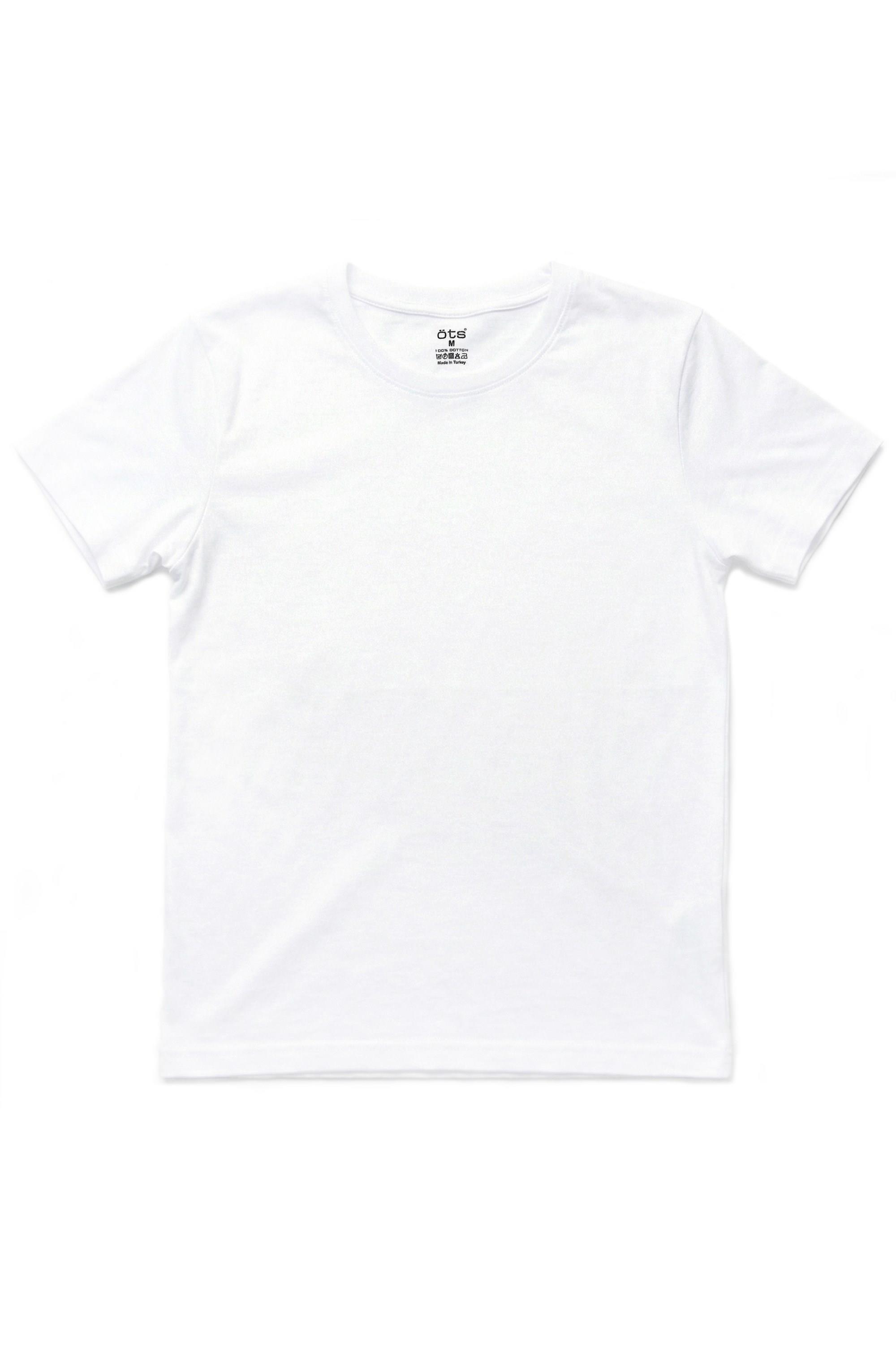 Öts Erkek T-Shirt Açık Yaka Yarım Kollu (%100 Pamuk)