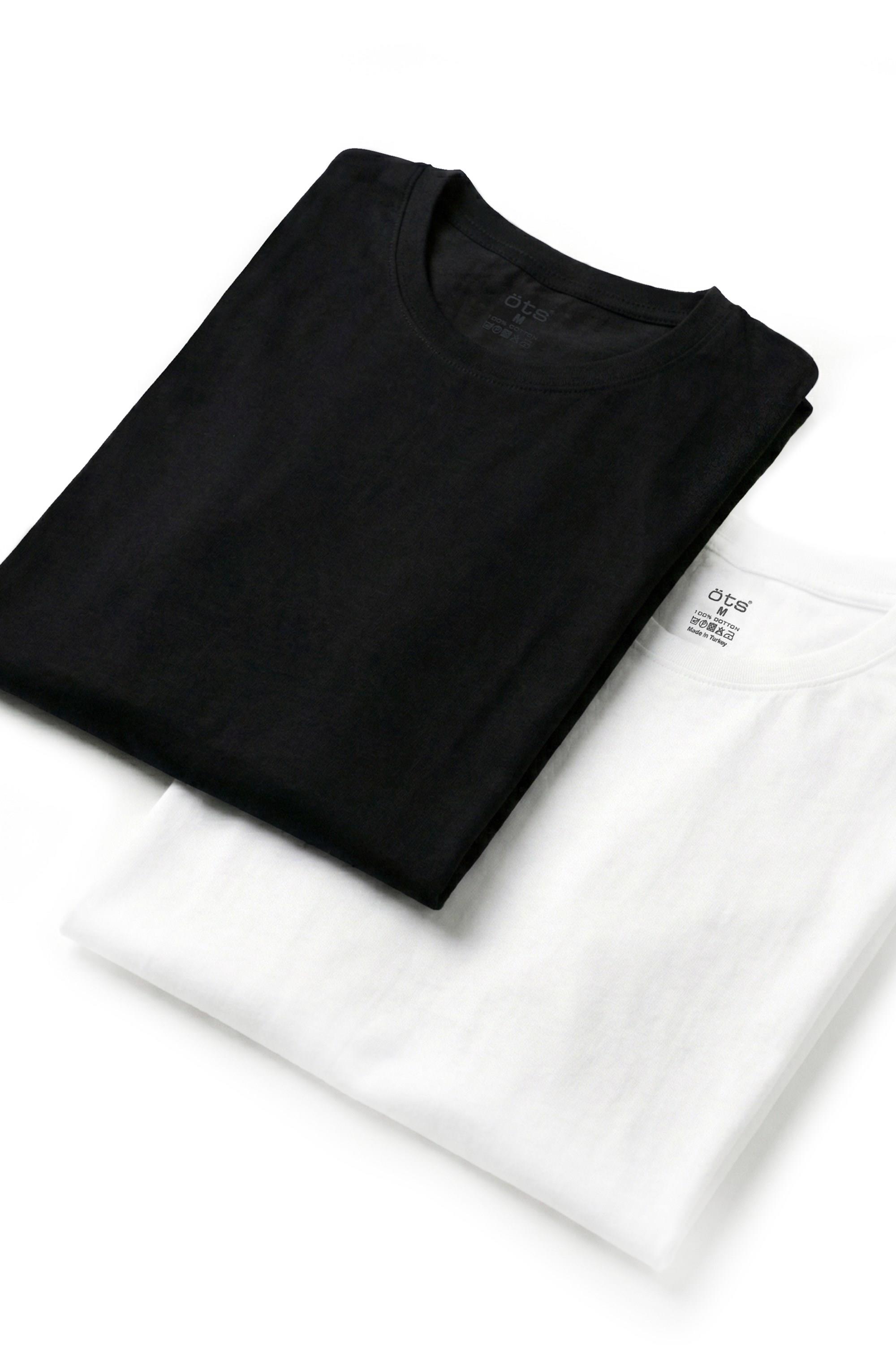 Öts Erkek T-Shirt Kapalı Yaka Yarım Kollu (%100 Pamuk)