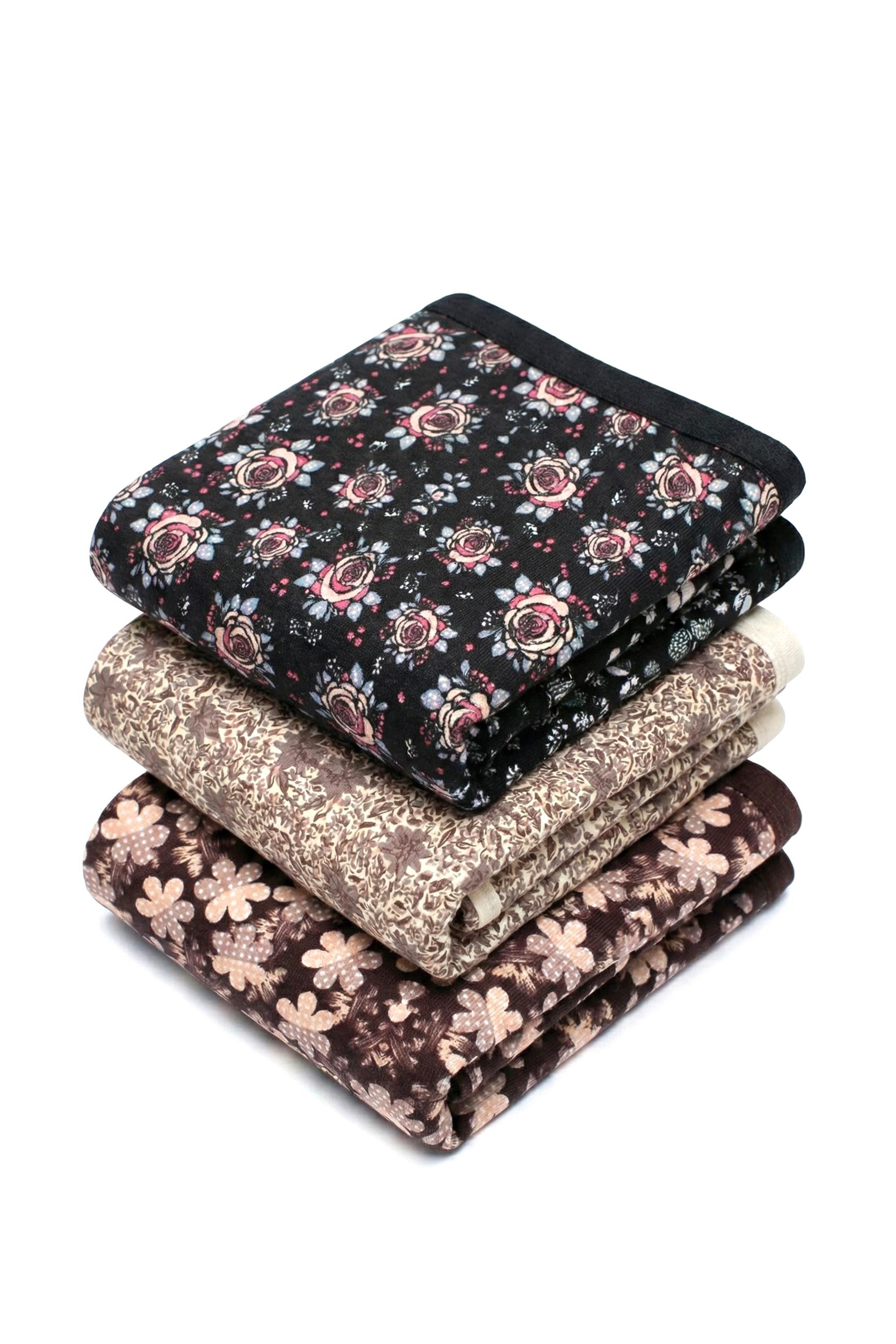 Öts Kadın Külot 3'lü Paket, Bato, Yüksek Bel Külot, High Cut (%96 Pamuk - %4 Elastan)