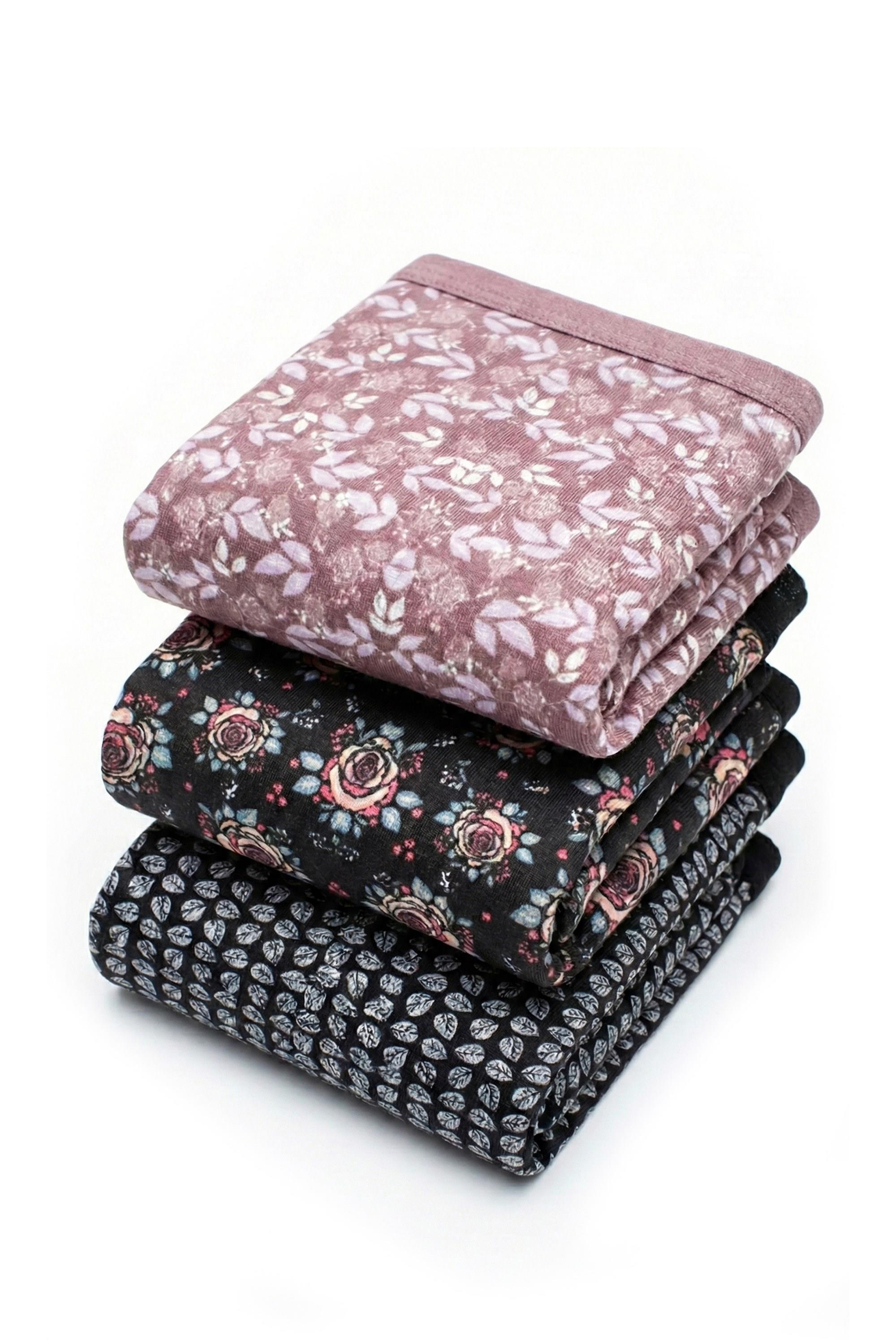 Öts Kadın Külot 3'lü Paket, Bato, Yüksek Bel Külot, High Cut (%96 Pamuk - %4 Elastan)