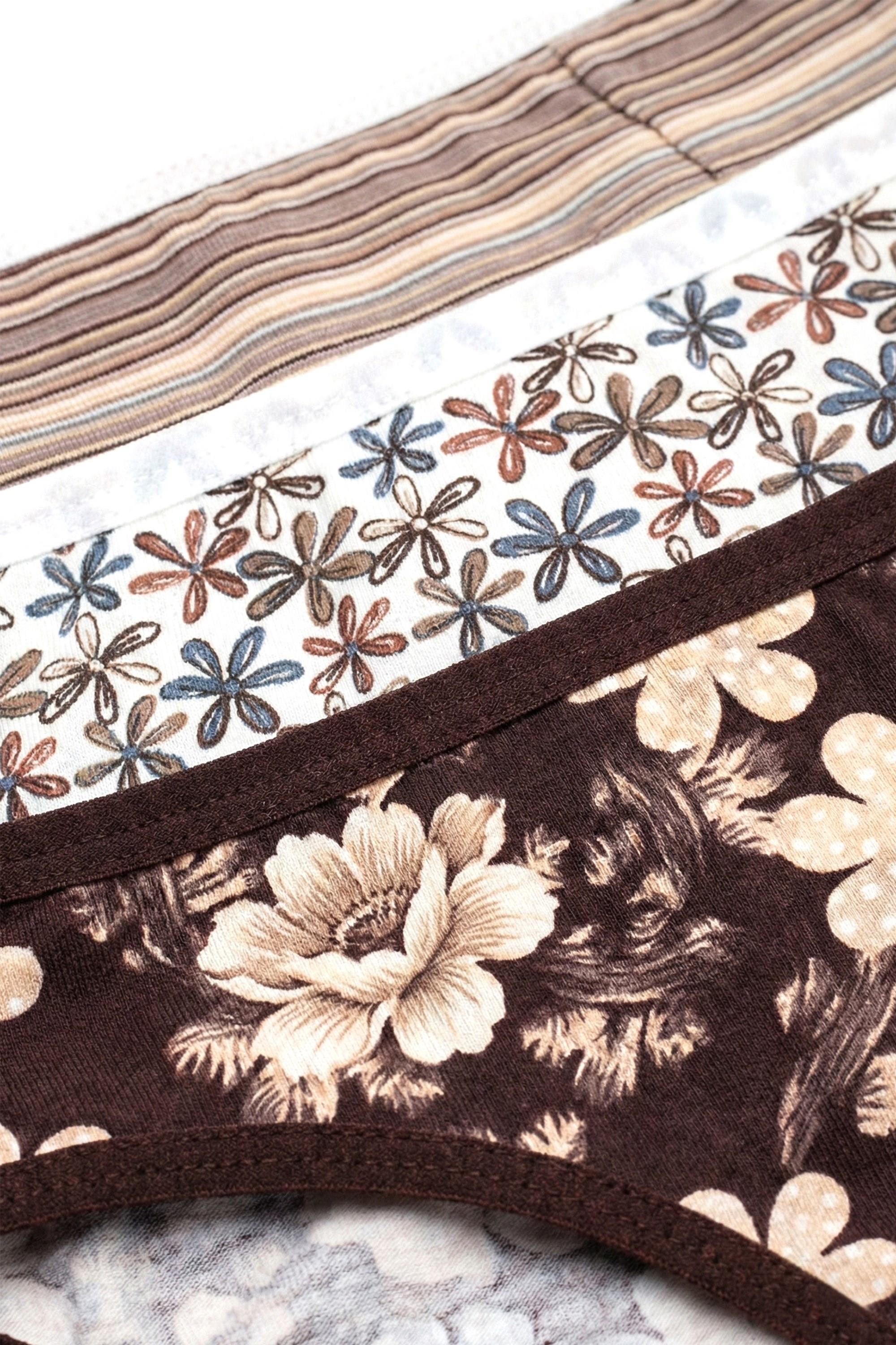 Öts Kadın Külot 3'lü Paket, Bato, Yüksek Bel Külot, High Cut (%96 Pamuk - %4 Elastan)