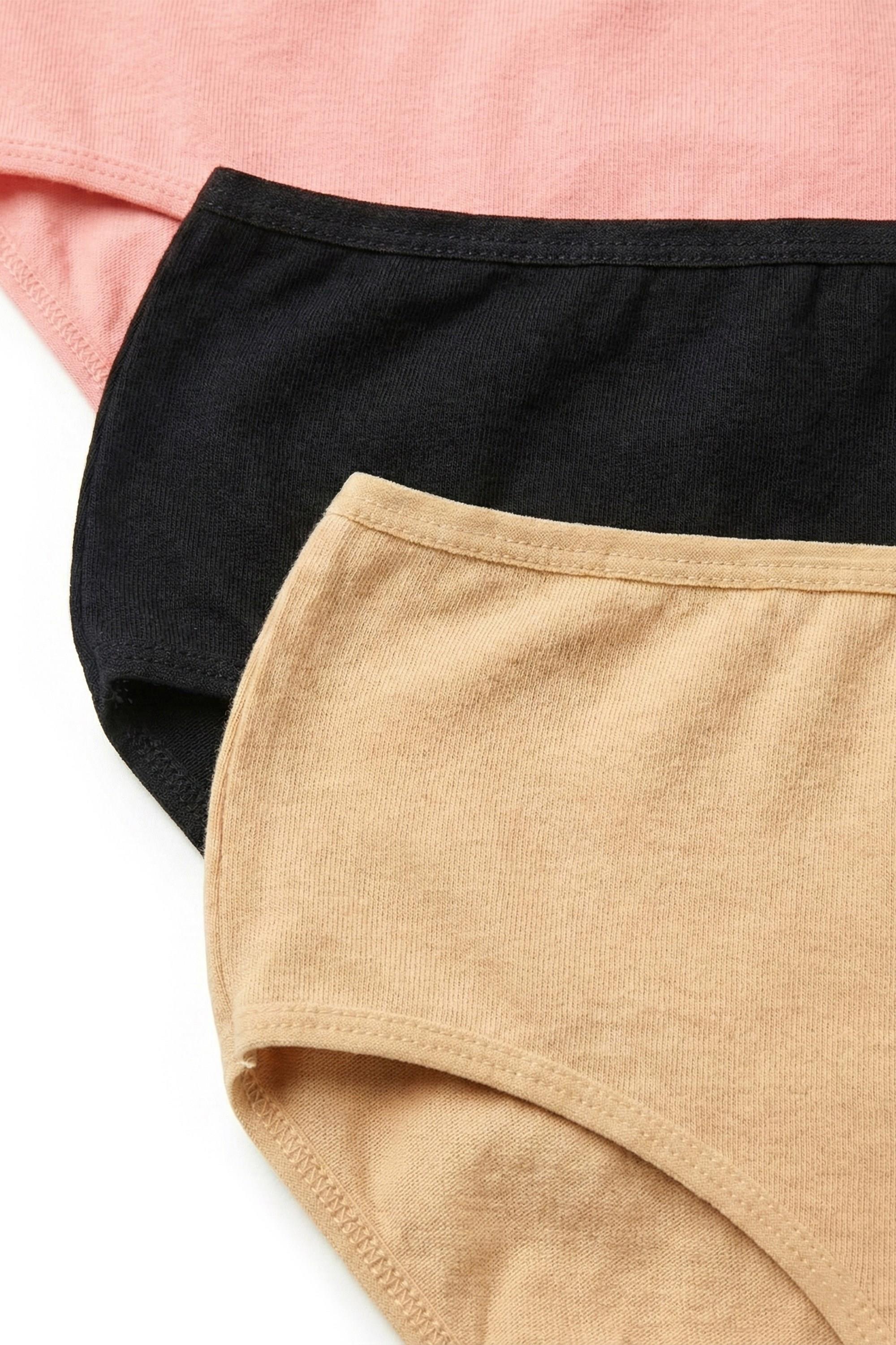 Öts Kadın Külot 3'lü Paket, Bato, Yüksek Bel Külot, High Cut (%96 Pamuk - %4 Elastan)