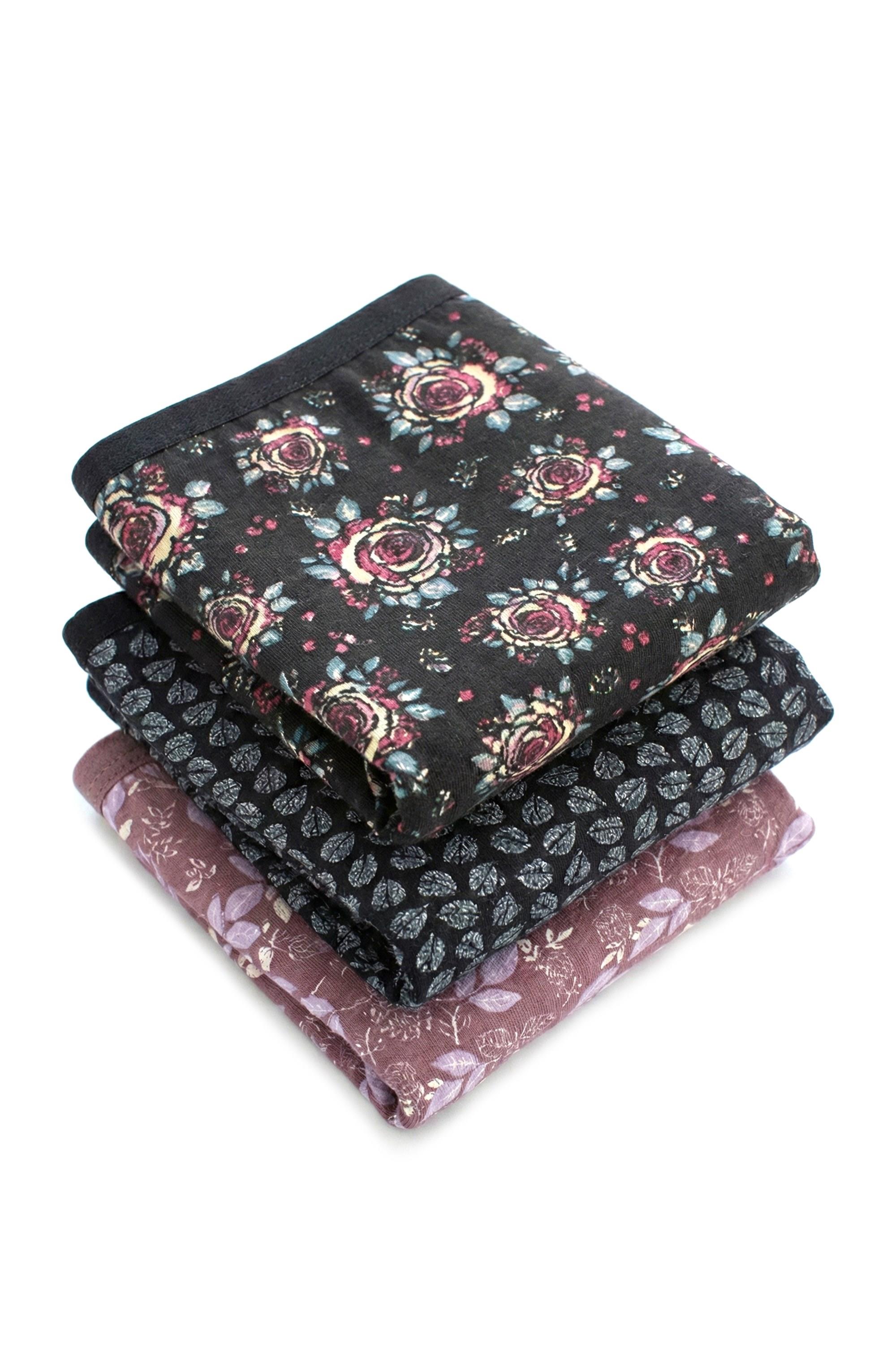 Öts Kadın Külot 3'lü Paket, Bikini, Normal Bel Külot (%96 Pamuk - %4 Elastan)