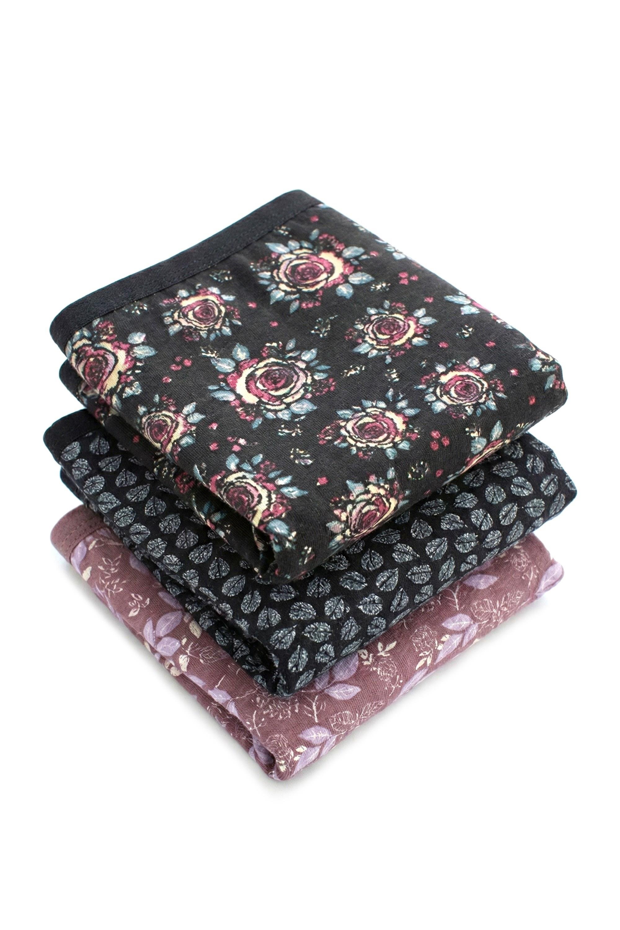 Öts Kadın Külot 3'lü Paket, Bikini, Normal Bel Külot (%96 Pamuk - %4 Elastan)