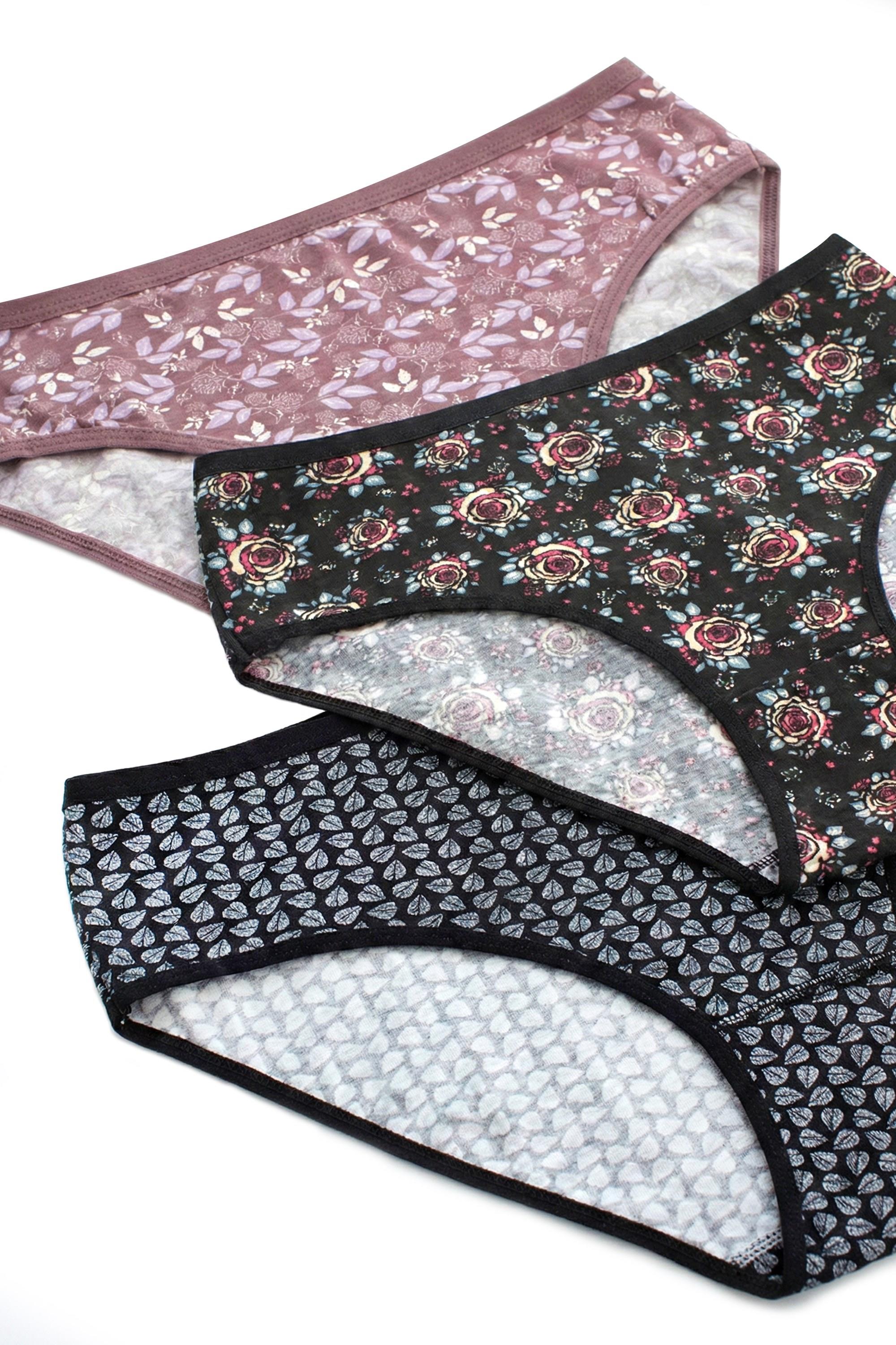 Öts Kadın Külot 3'lü Paket, Bikini, Normal Bel Külot (%96 Pamuk - %4 Elastan)