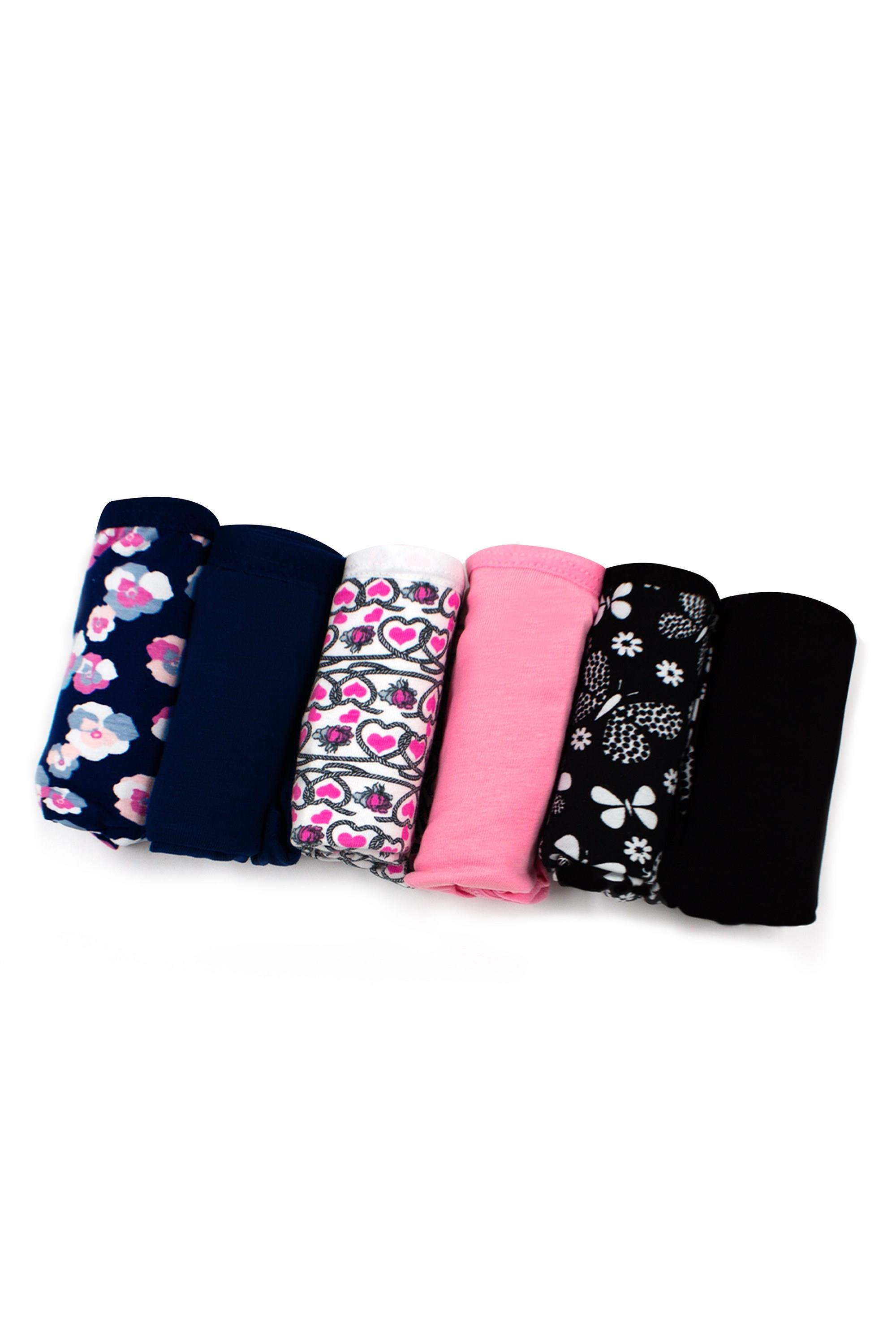 Öts Kadın Külot 6'lı Paket, Bikini, Normal Bel Külot (%96 Pamuk - %4 Elastan)