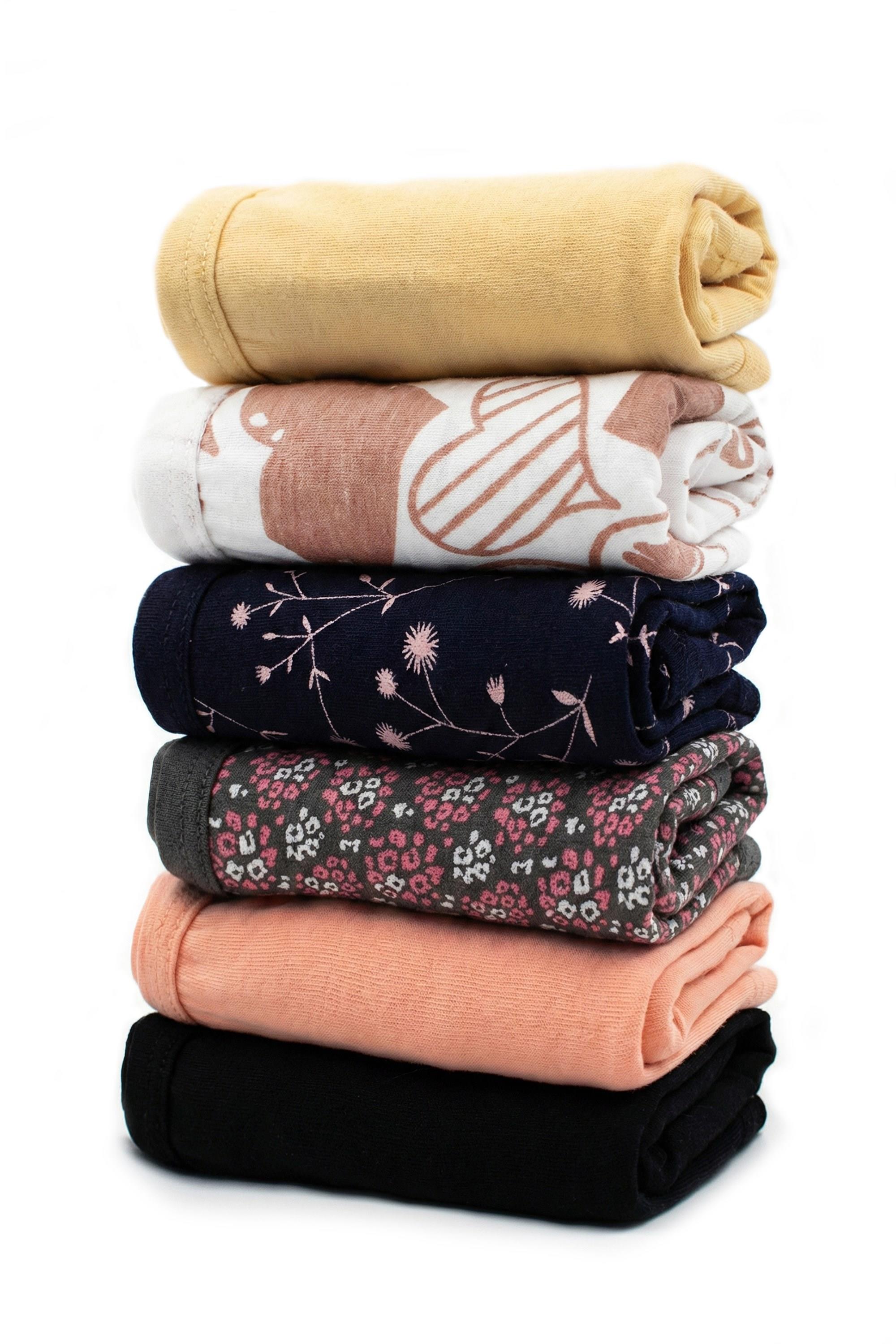 Öts Kadın Külot 6'lı Paket, Bikini, Normal Bel Külot (%96 Pamuk - %4 Elastan)