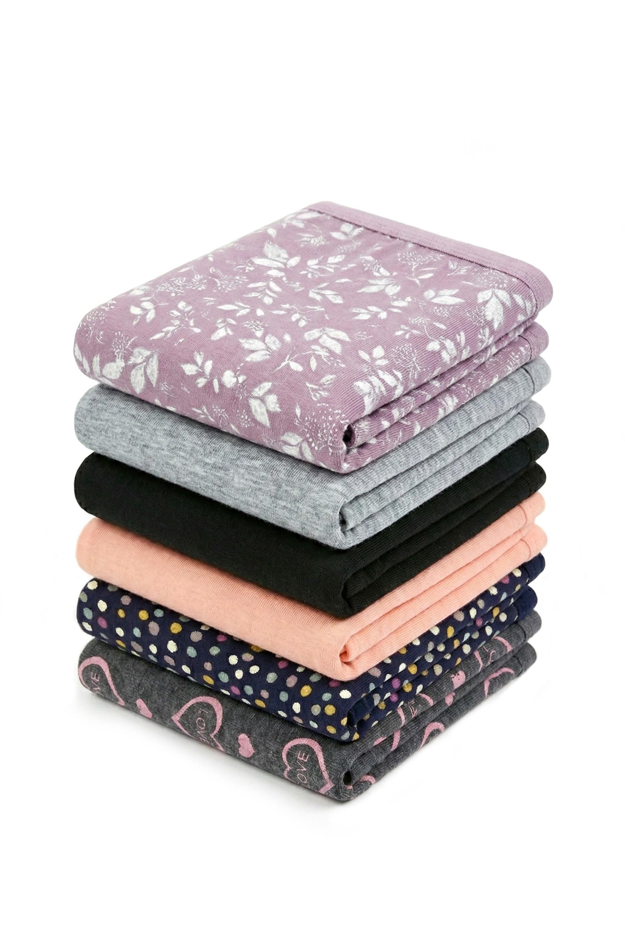 Öts Kadın Külot 6'lı Paket, Bikini, Normal Bel Külot (%96 Pamuk - %4 Elastan)