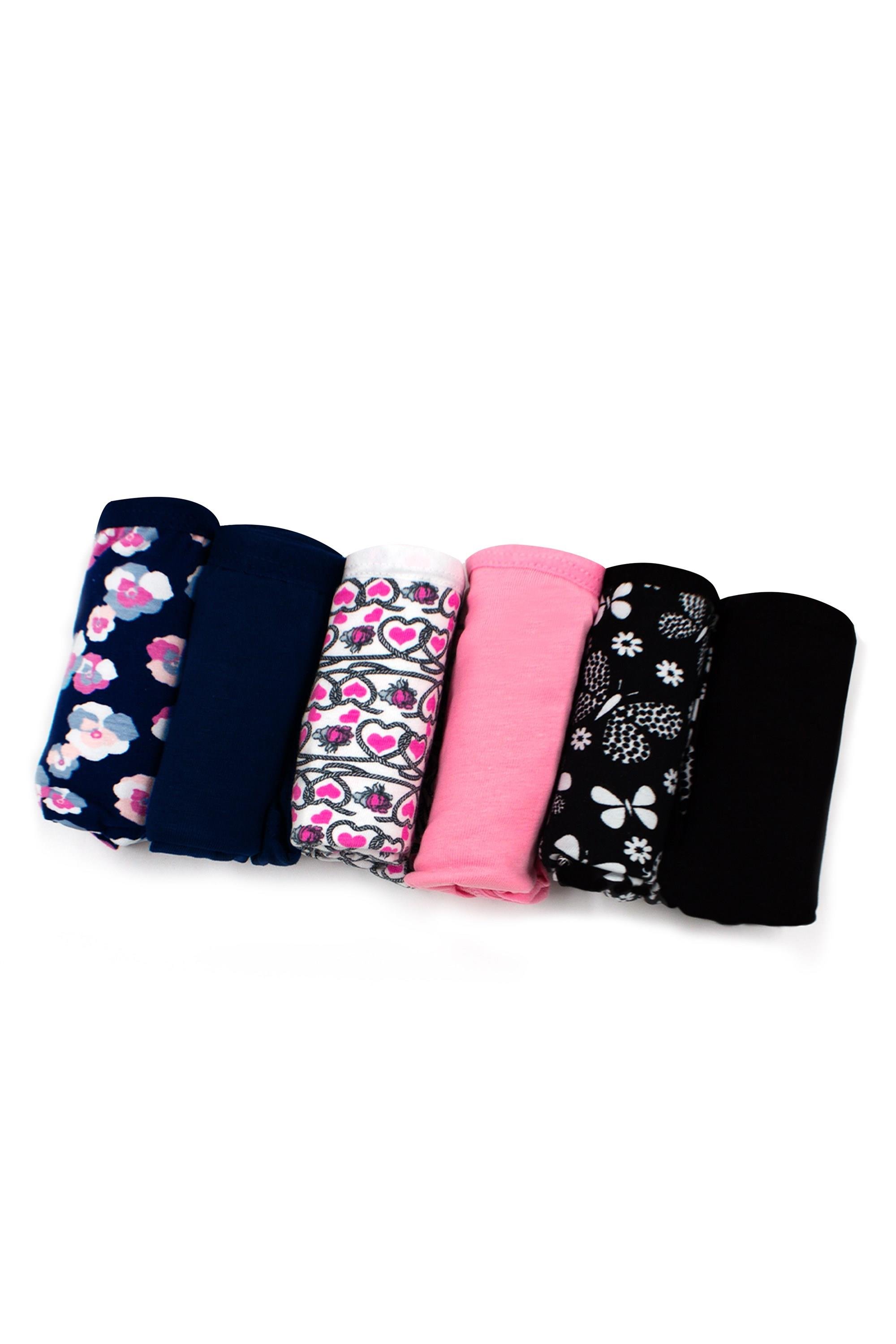 Öts Kadın Külot 6'lı Paket, Bikini, Normal Bel Külot (%96 Pamuk - %4 Elastan)