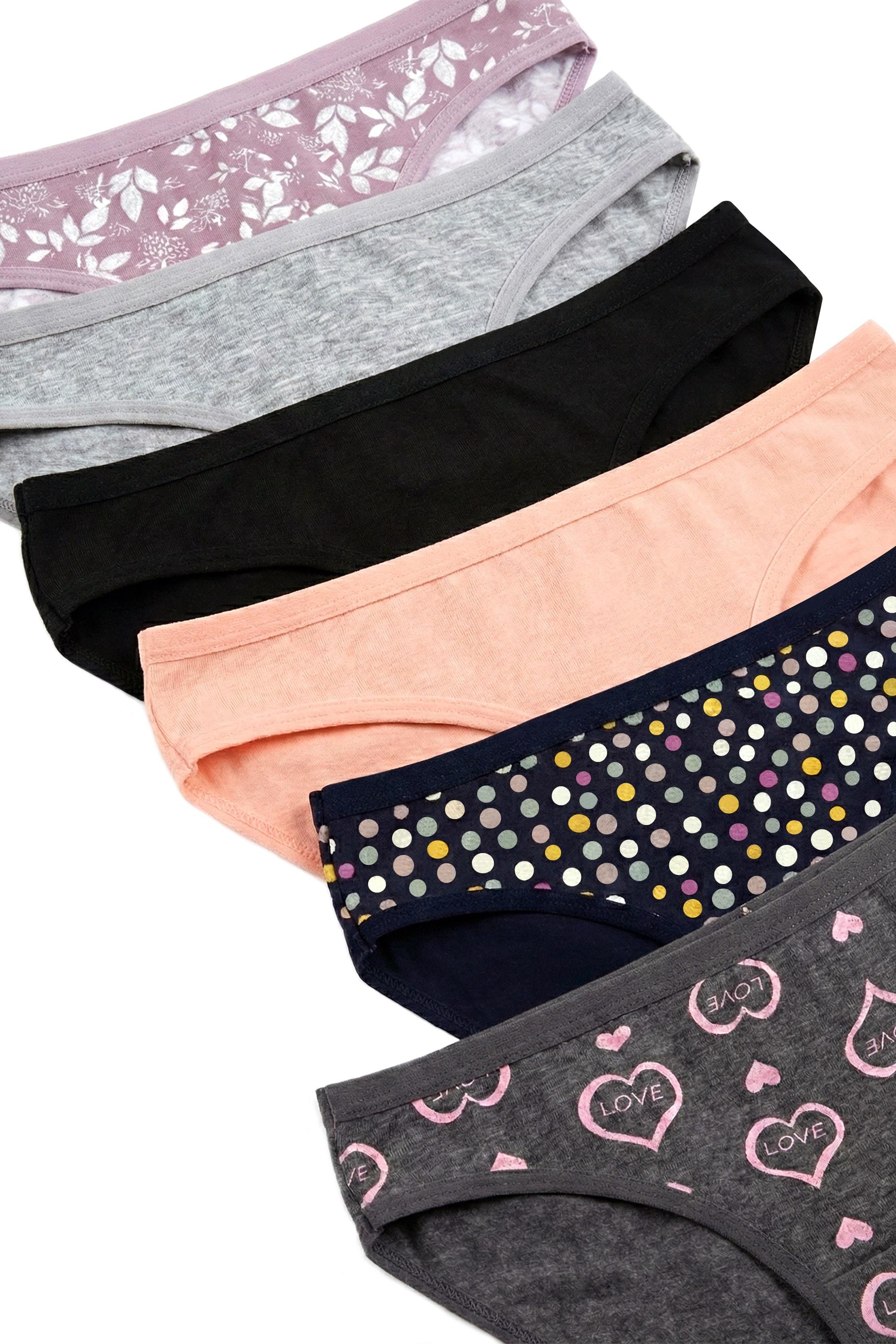 Öts Kadın Külot 6'lı Paket, Bikini, Normal Bel Külot (%96 Pamuk - %4 Elastan)