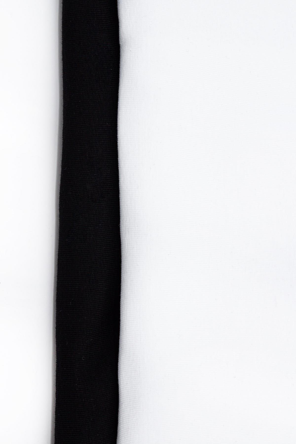 Öts Kadın T-Shirt Boğazlı Uzun Kol (%96 Pamuk - %4 Elastan)