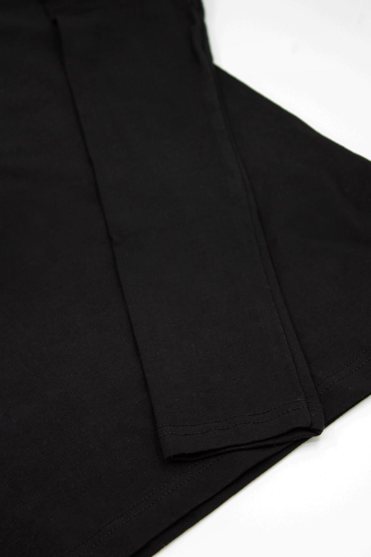 Öts Kadın T-Shirt Boğazlı Uzun Kol (%96 Pamuk - %4 Elastan)