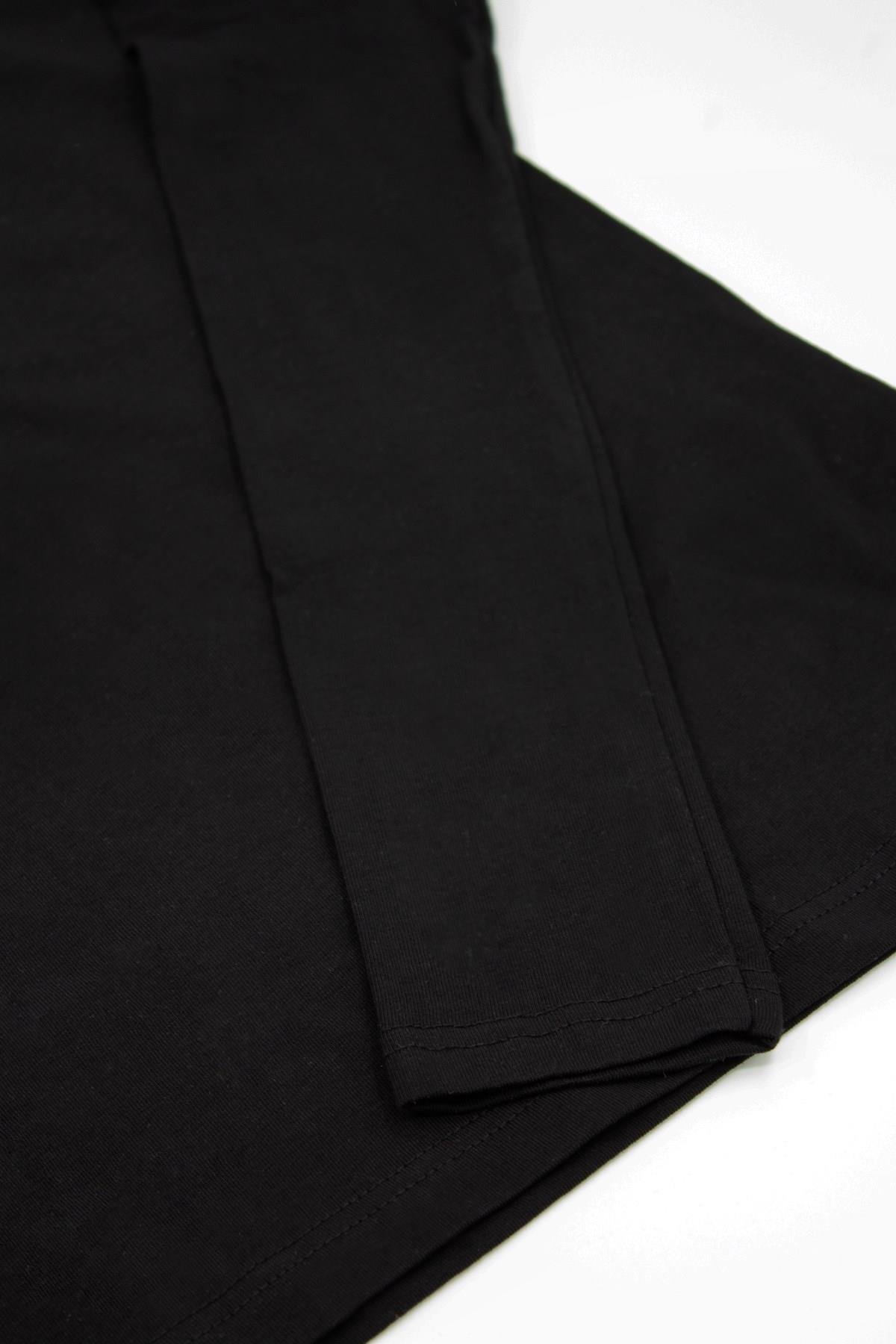 Öts Kadın T-Shirt Boğazlı Uzun Kol (%96 Pamuk - %4 Elastan)