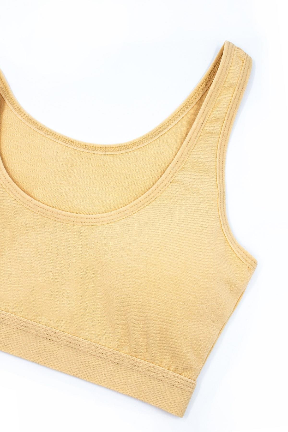 Öts Kız Çocuk Büstiyer 3'lü Kalın Askılı Pedli (%96 Pamuk - %4 Elastan)