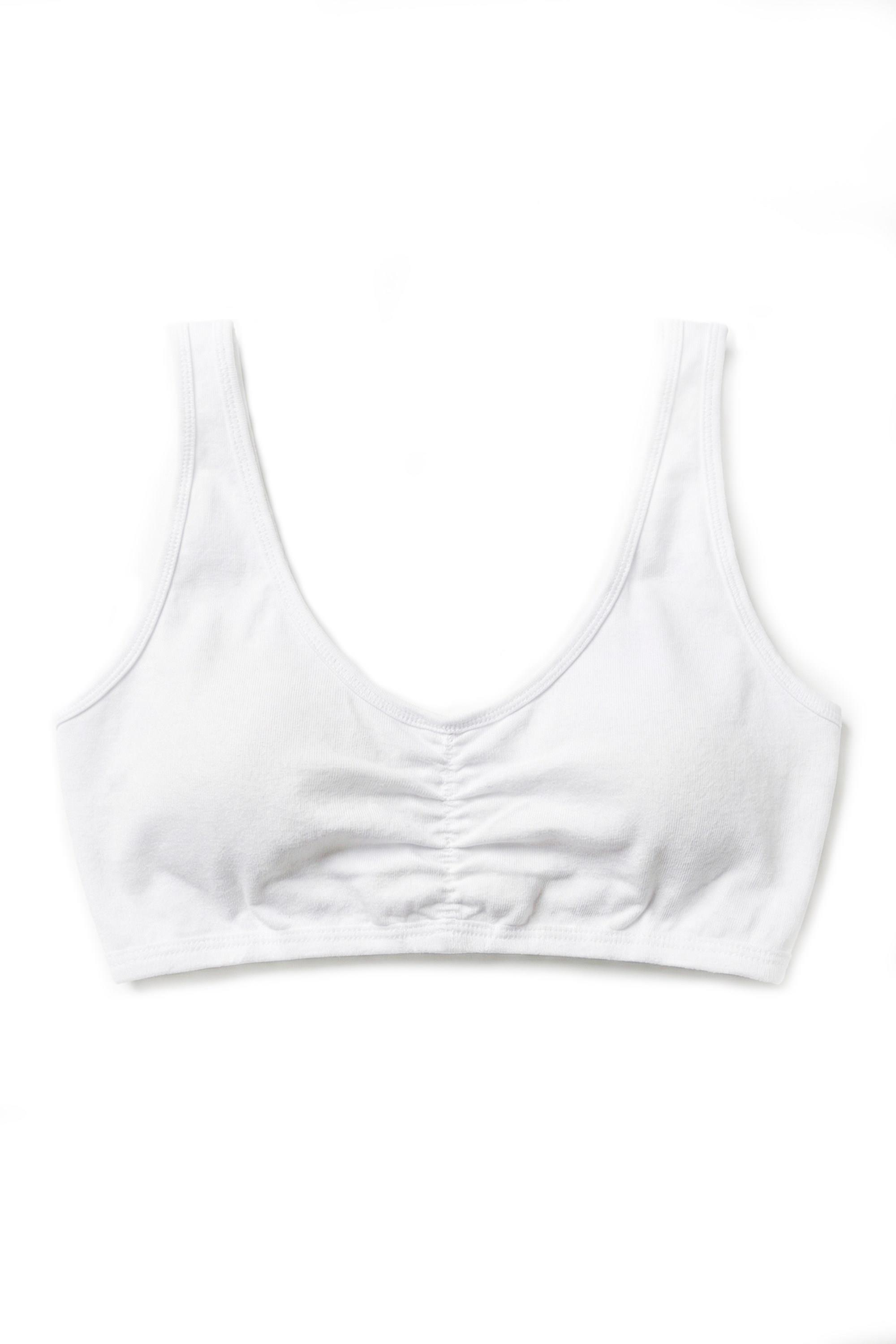 Öts Kız Çocuk Büstiyer 3'lü Kalın Askılı, Önü Büzgülü, Pedli (%96 Pamuk - %4 Elastan)