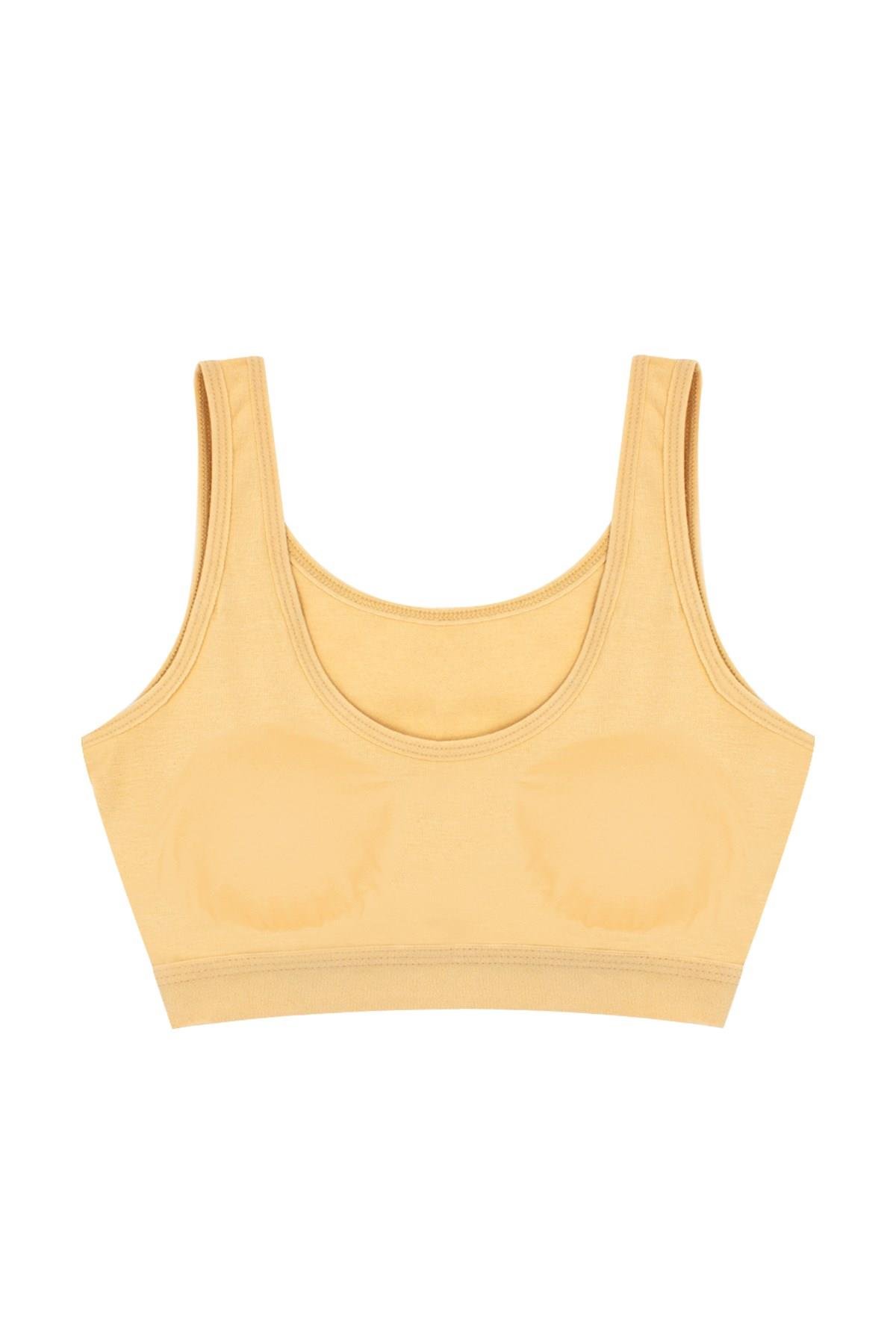 Öts Kız Çocuk Büstiyer 3'lü Kalın Askılı Pedli (%96 Pamuk - %4 Elastan)