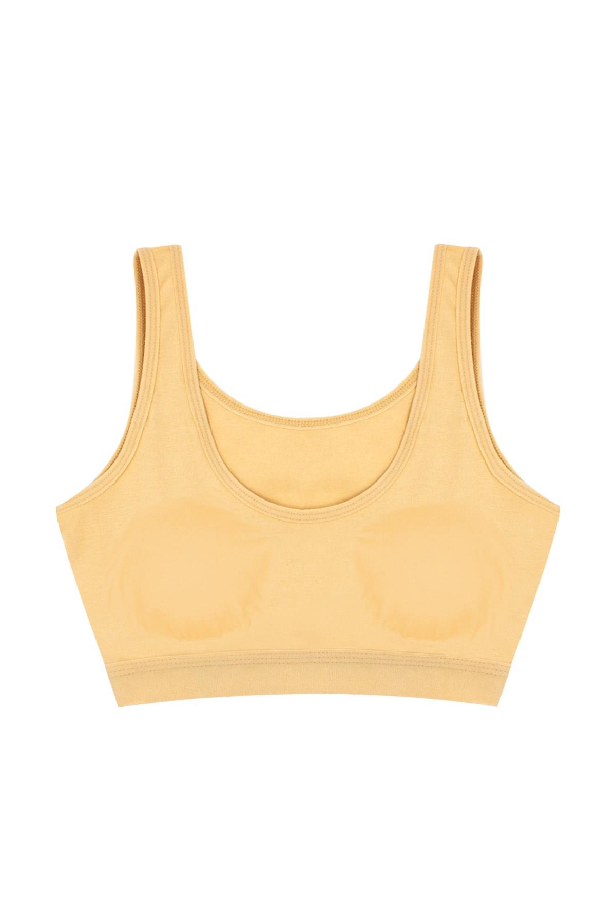 Öts Kız Çocuk Büstiyer 3'lü Kalın Askılı Pedli (%96 Pamuk - %4 Elastan)