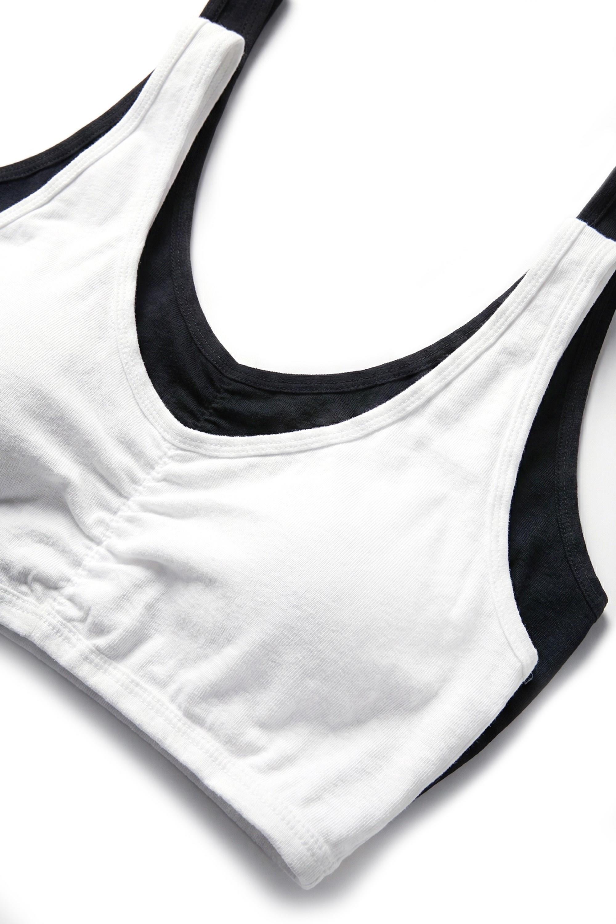 Öts Kız Çocuk Büstiyer 3'lü Kalın Askılı, Önü Büzgülü, Pedli (%96 Pamuk - %4 Elastan)