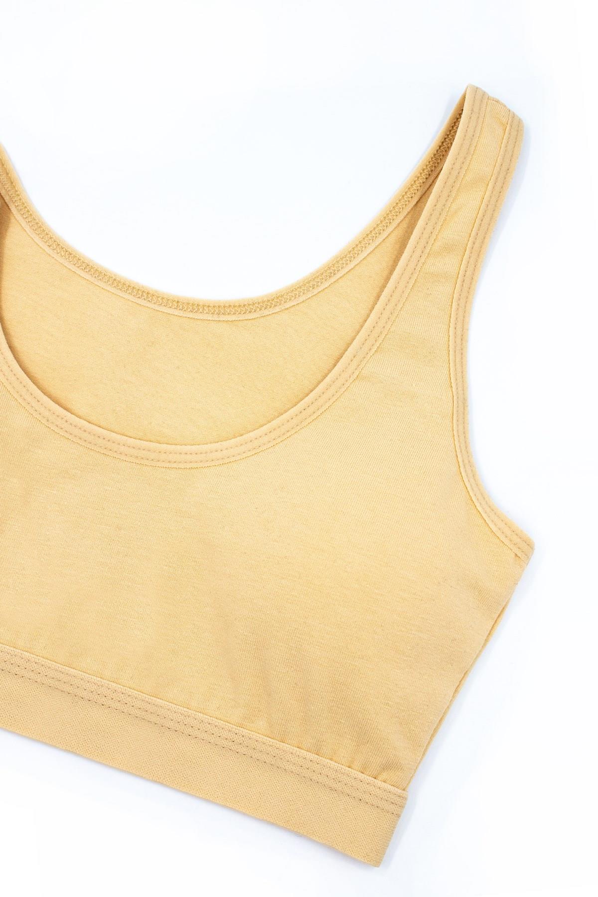 Öts Kız Çocuk Büstiyer 3'lü Kalın Askılı Pedli (%96 Pamuk - %4 Elastan)