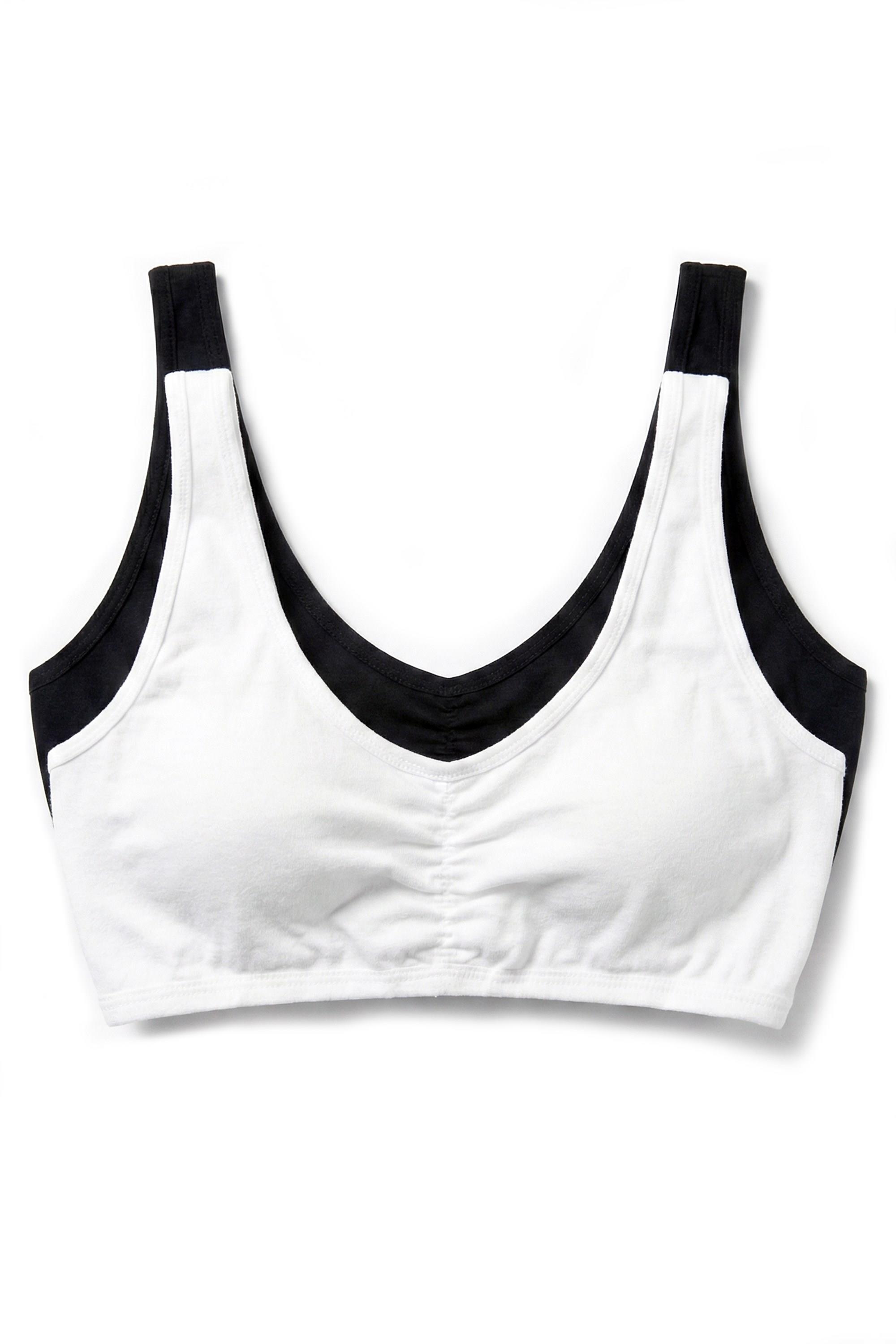 Öts Kız Çocuk Büstiyer 3'lü Kalın Askılı, Önü Büzgülü, Pedli (%96 Pamuk - %4 Elastan)