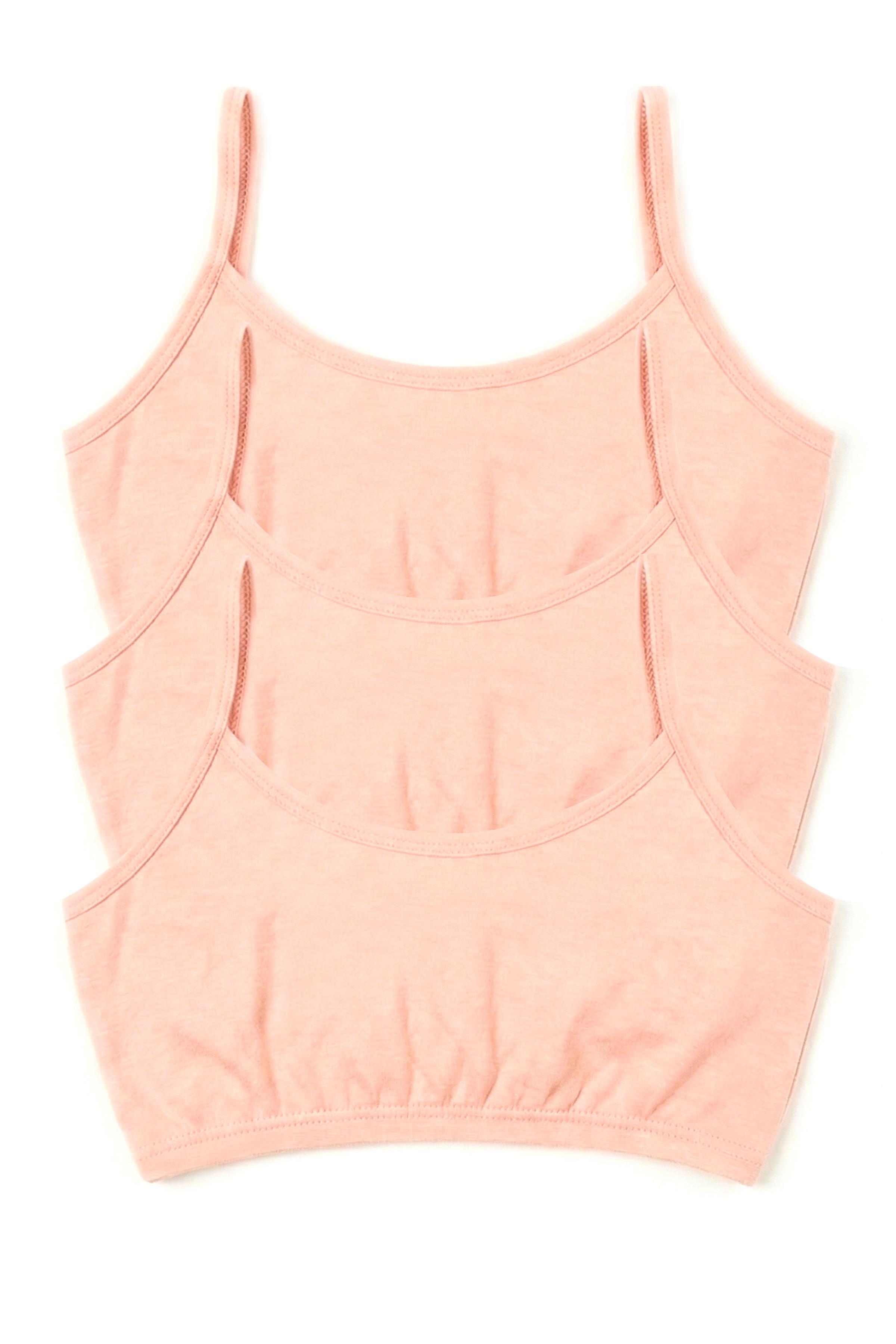 Öts Kız Çocuk Büstiyer 3'lü Pedsiz İp Askılı (%96 Pamuk - %4 Elastan)