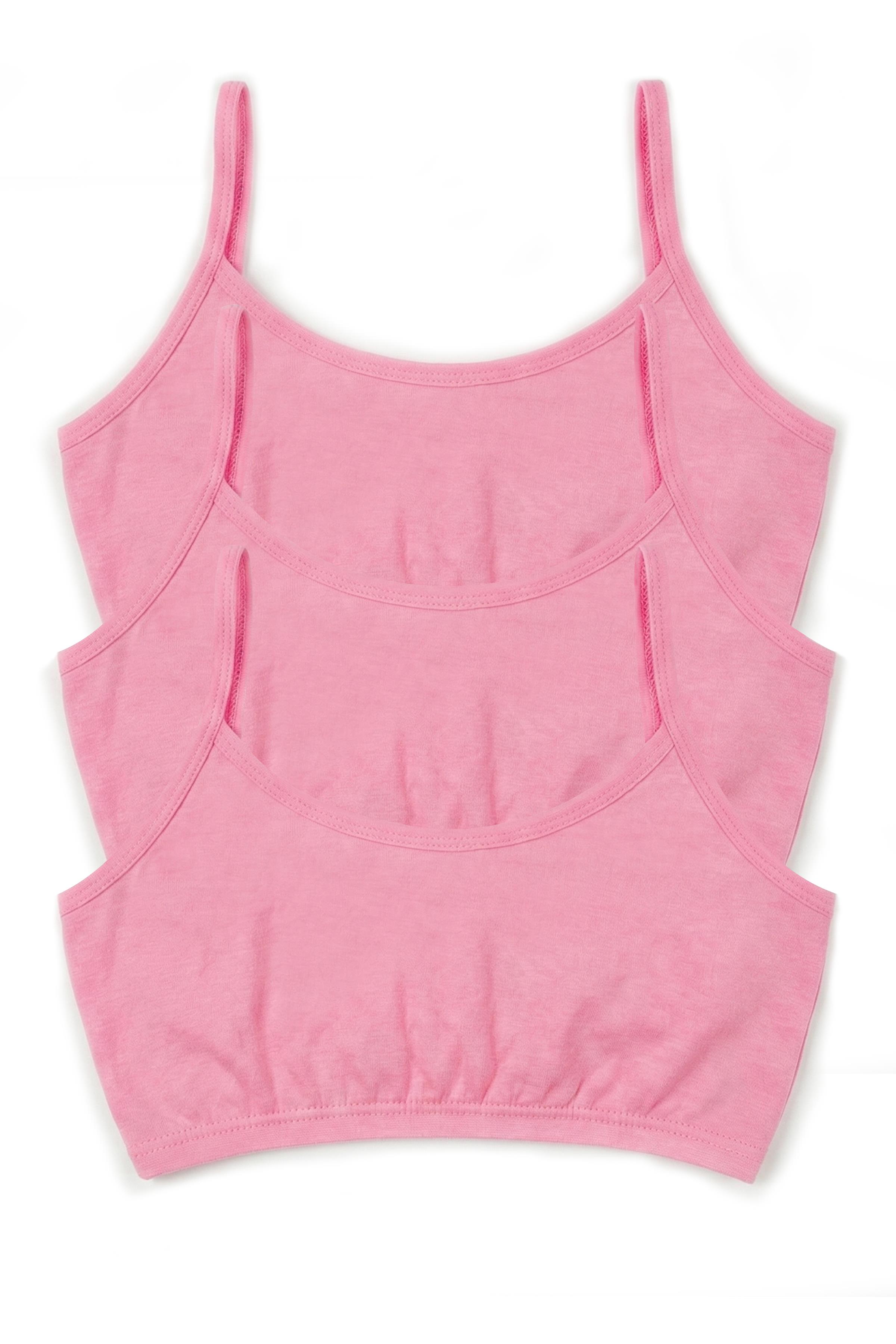 Öts Kız Çocuk Büstiyer 3'lü Pedsiz İp Askılı (%96 Pamuk - %4 Elastan)