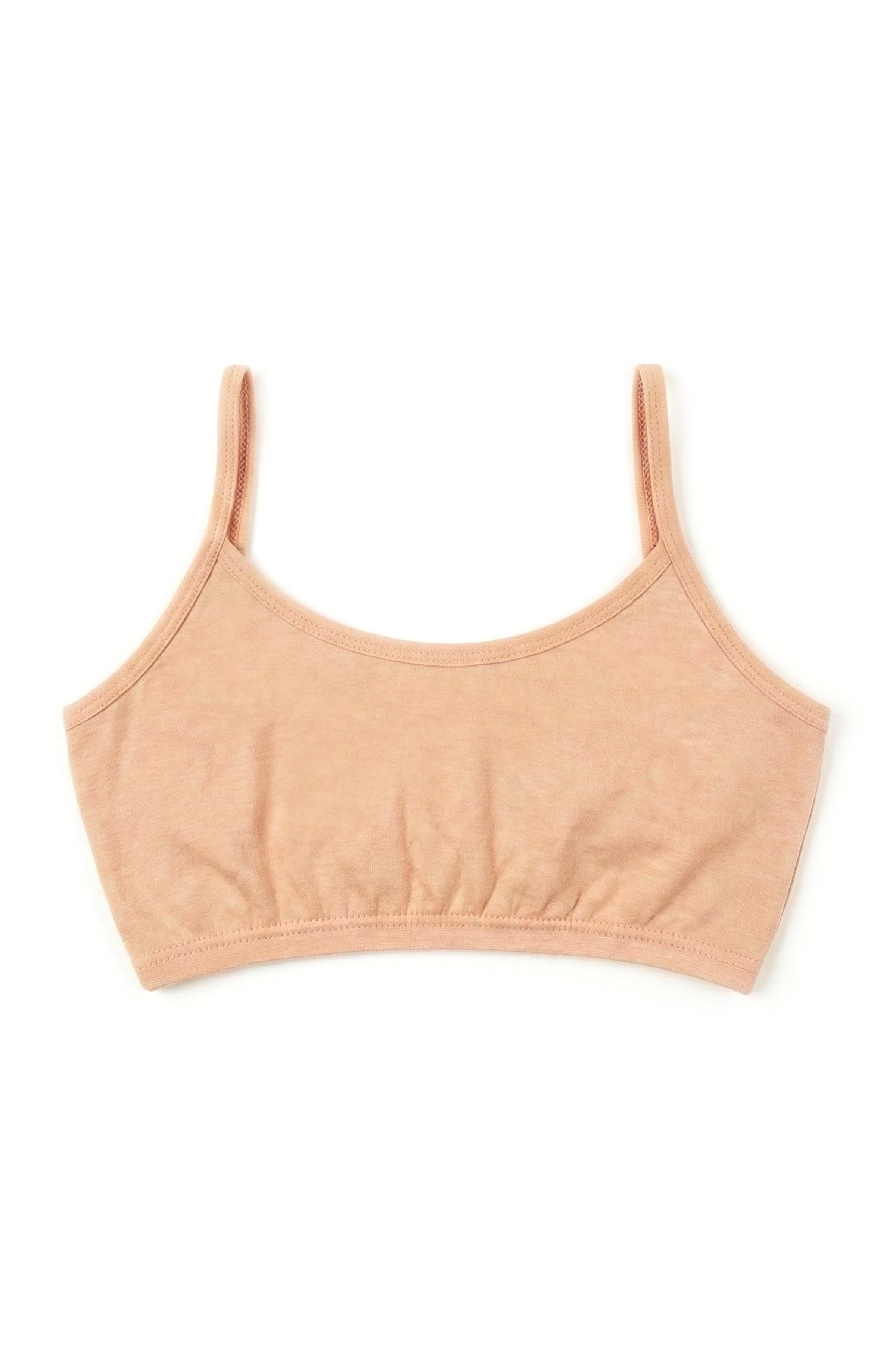 Öts Kız Çocuk Büstiyer 3'lü Pedsiz İp Askılı (%96 Pamuk - %4 Elastan)