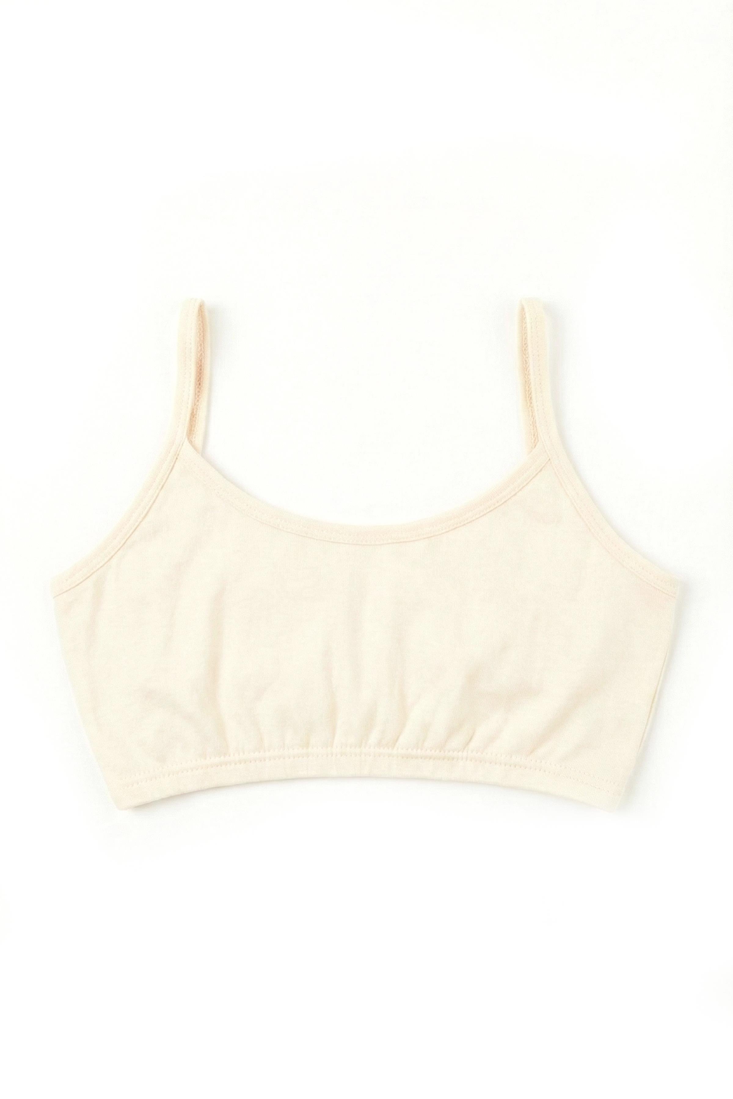 Öts Kız Çocuk Büstiyer 3'lü Pedsiz İp Askılı (%96 Pamuk - %4 Elastan)