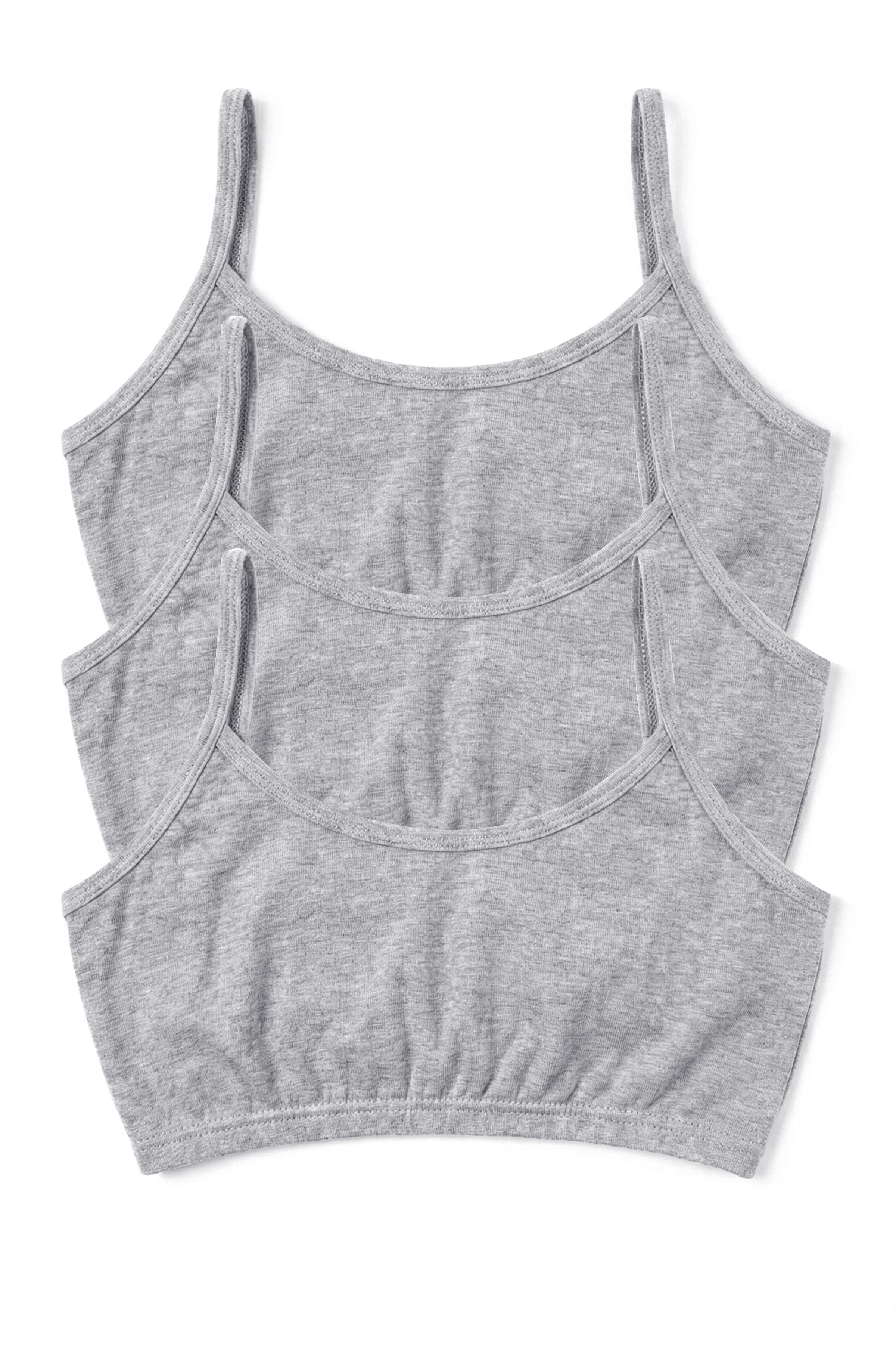 Öts Kız Çocuk Büstiyer 3'lü Pedsiz İp Askılı (%96 Pamuk - %4 Elastan)