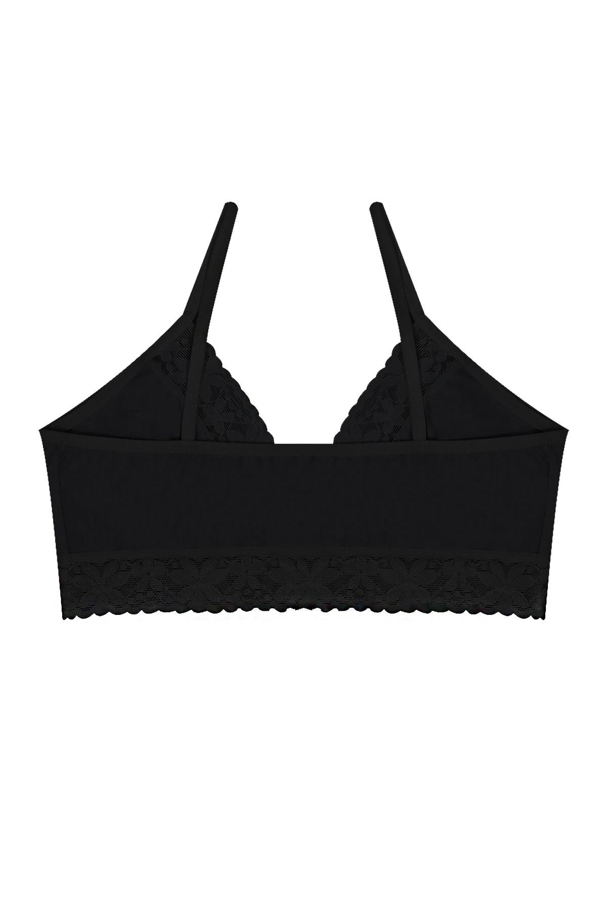 Öts Kız Çocuk Büstiyer 3'lü Pedsiz V Yaka (%96 Pamuk - %4 Elastan)