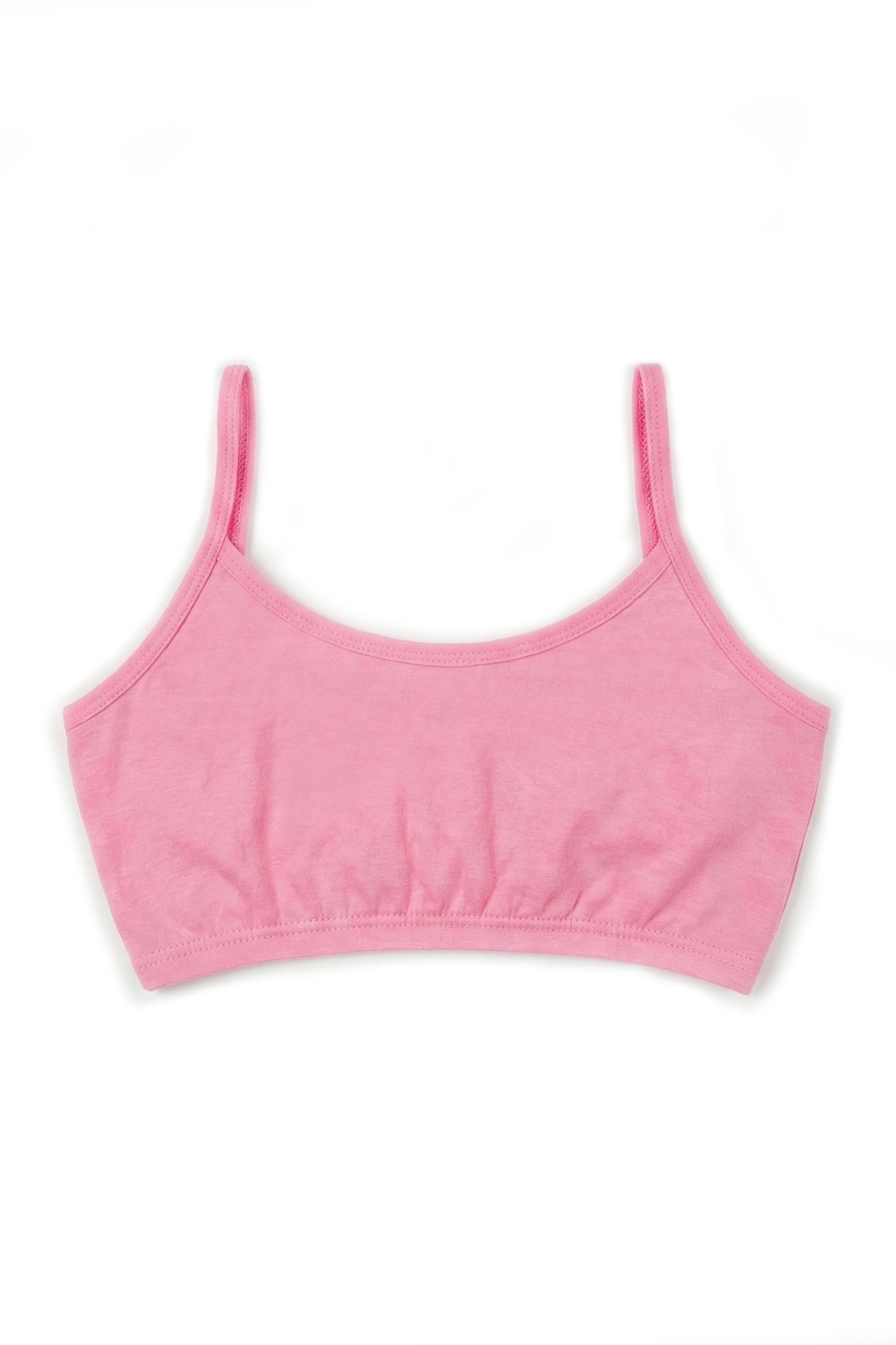 Öts Kız Çocuk Büstiyer 6'lı Pedsiz İp Askılı (%96 Pamuk - %4 Elastan)