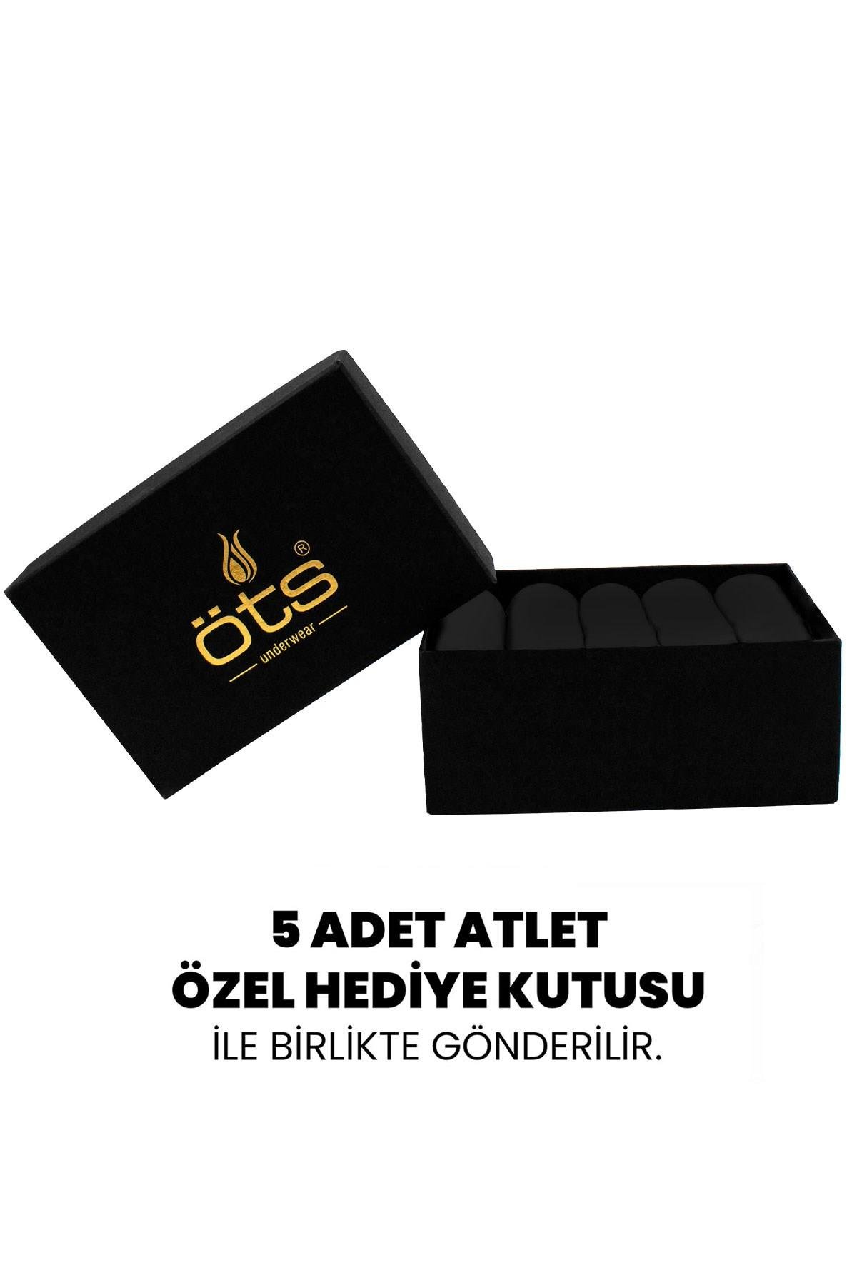 Öts Premium 5’li Erkek Çocuk Atlet - Hediye Kutulu %100 Pamuk, Rahat Kalıp, Etiketsiz Çocuk İç Giyim