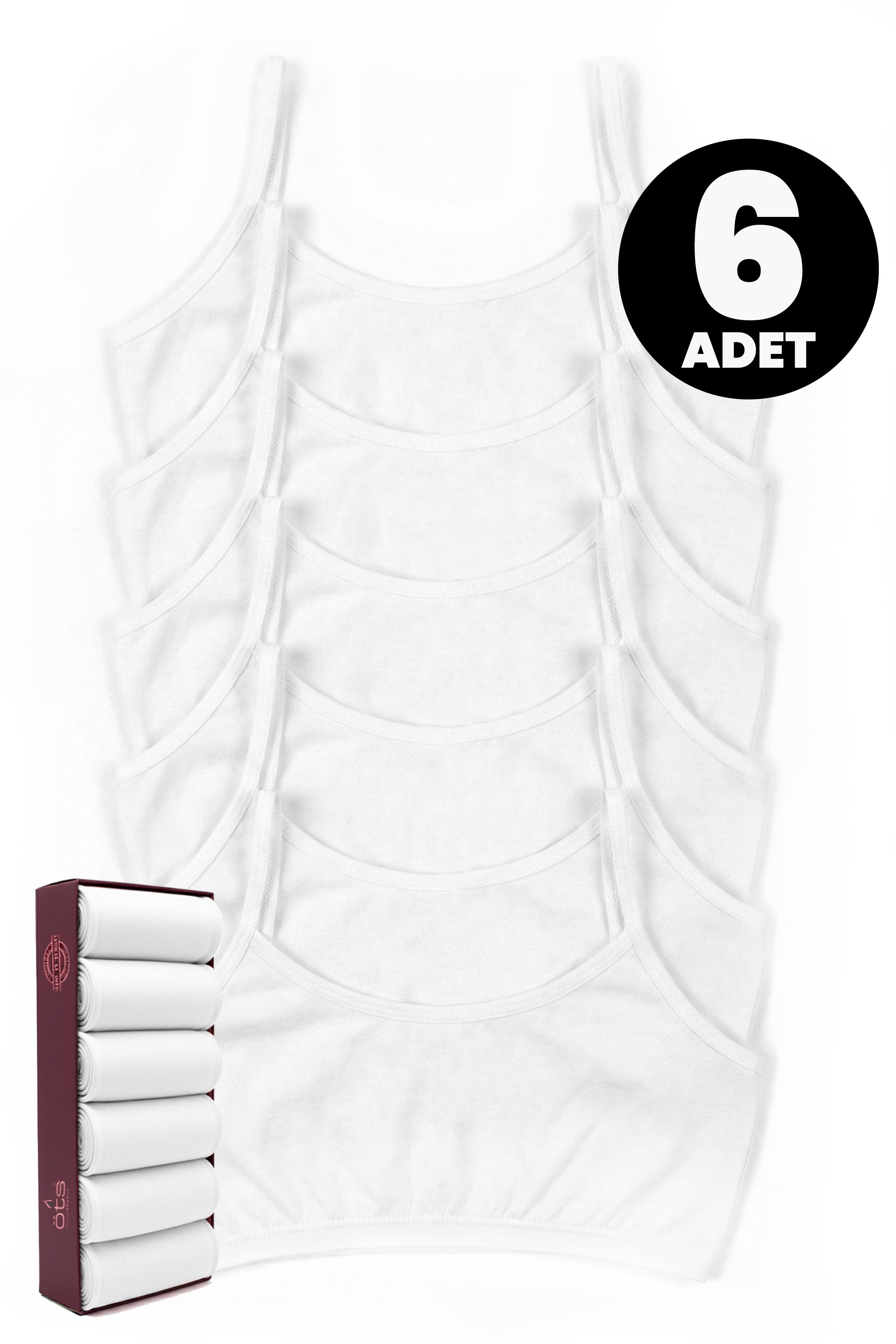 Öts Premium 6'lı Kız Çocuk Alıştırma Sütyen -Hediye Kutulu, Pamuklu Kumaş, Esnek, Etiketsiz Bustiyer