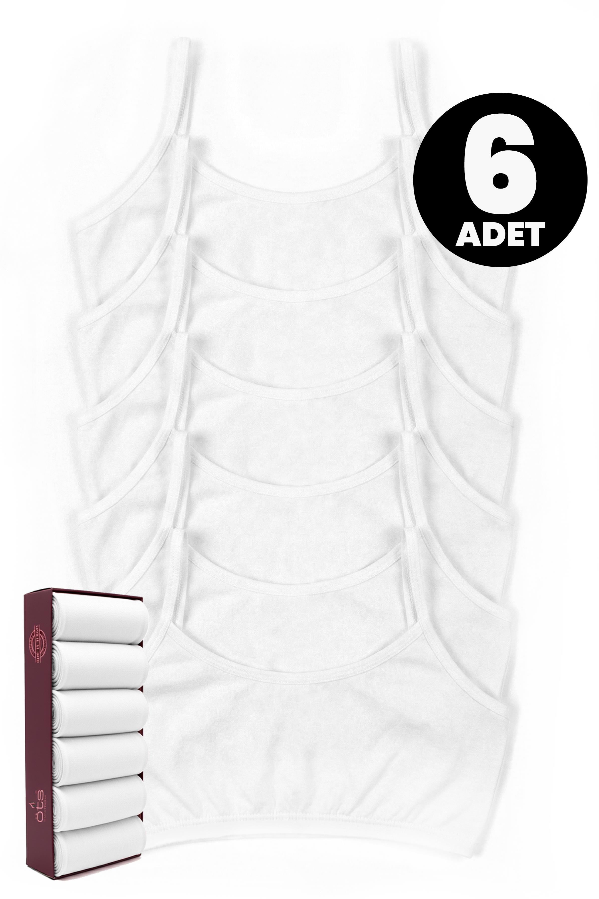 Öts Premium 6'lı Kız Çocuk Alıştırma Sütyen -Hediye Kutulu, Pamuklu Kumaş, Esnek, Etiketsiz Bustiyer