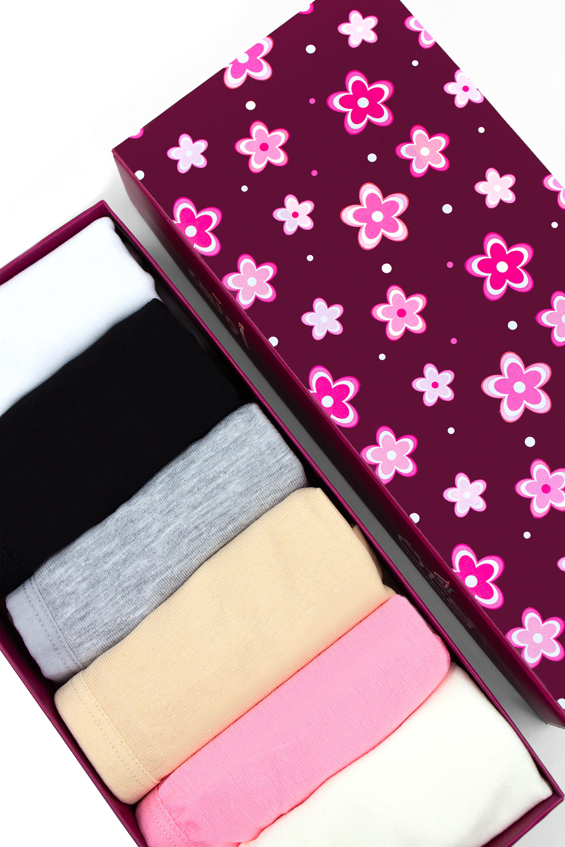 Öts Premium 6'lı Kız Çocuk Alıştırma Sütyen -Hediye Kutulu, Pamuklu Kumaş, Esnek, Etiketsiz Bustiyer