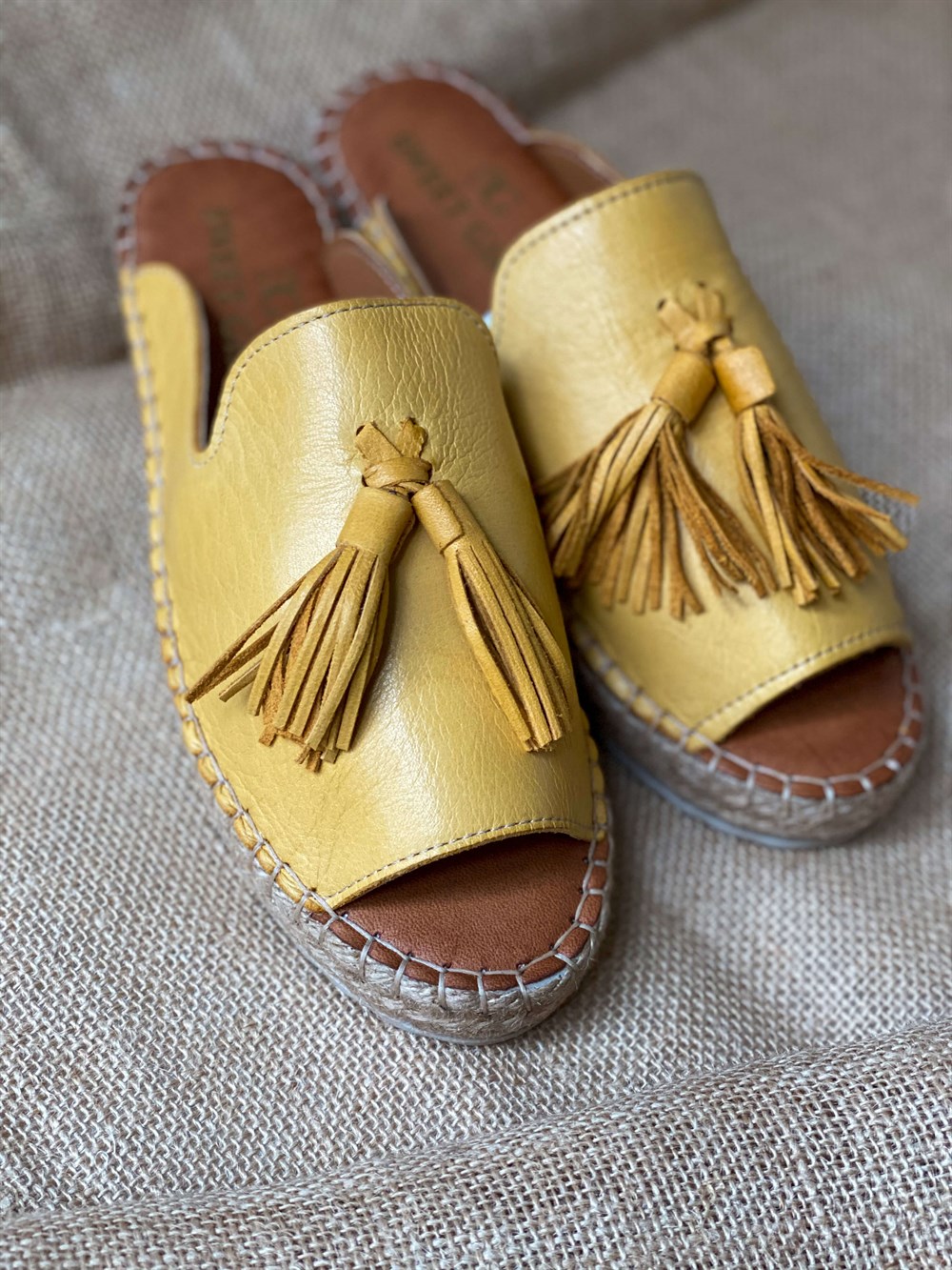 Gigi Model Espadril Terlik Hardal