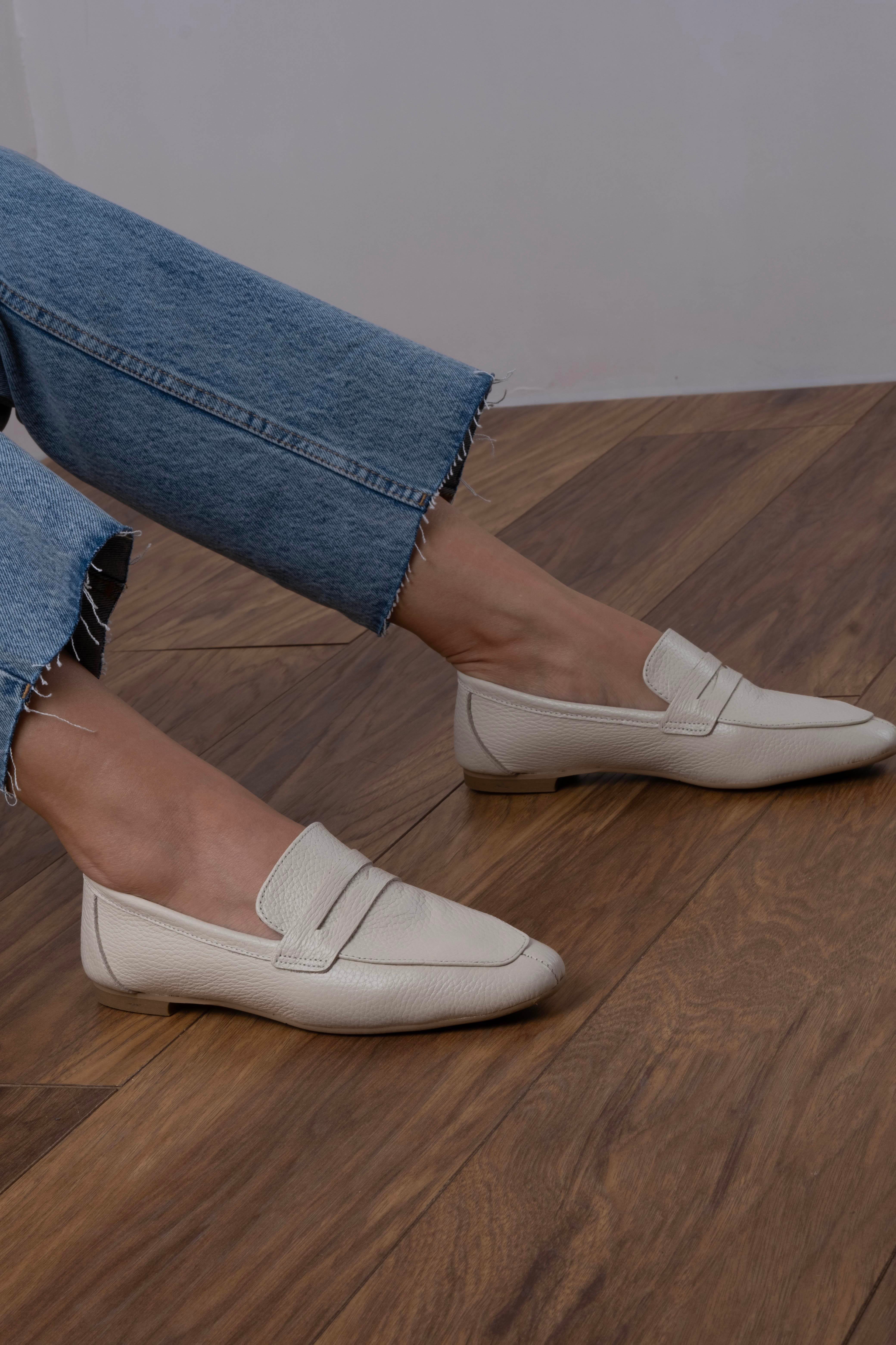 Migu Model İçi Dışı Gerçek Deri Babet Bej