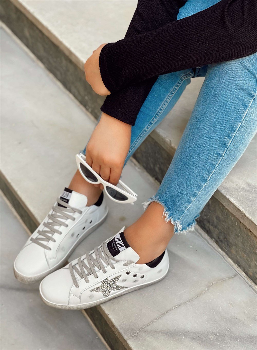 S-Star Model Deri Spor Ayakkabı Beyaz