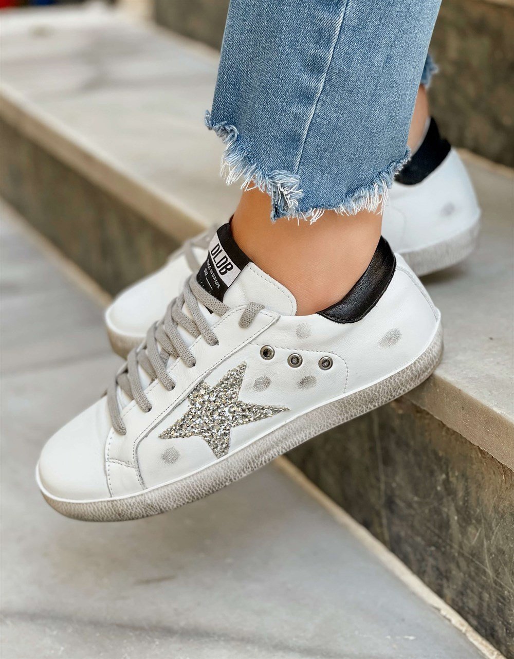 S-Star Model Deri Spor Ayakkabı Beyaz