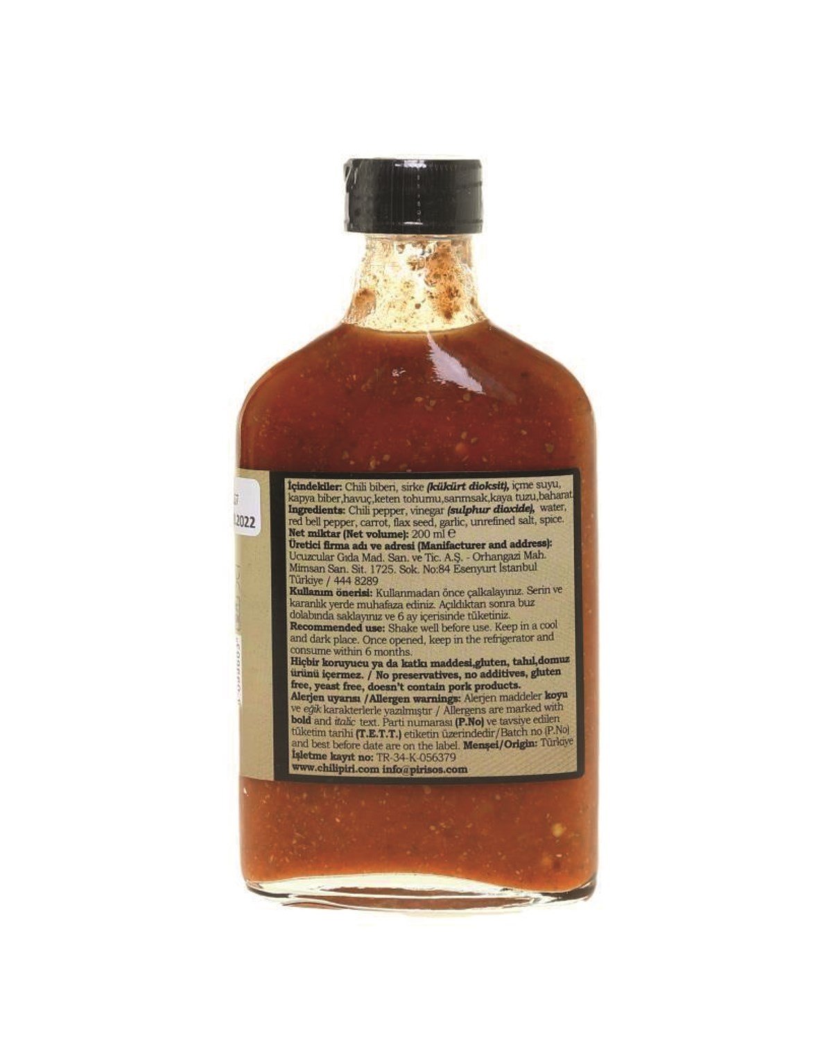 Chili Piri Füme Acı Sos 200 Ml
