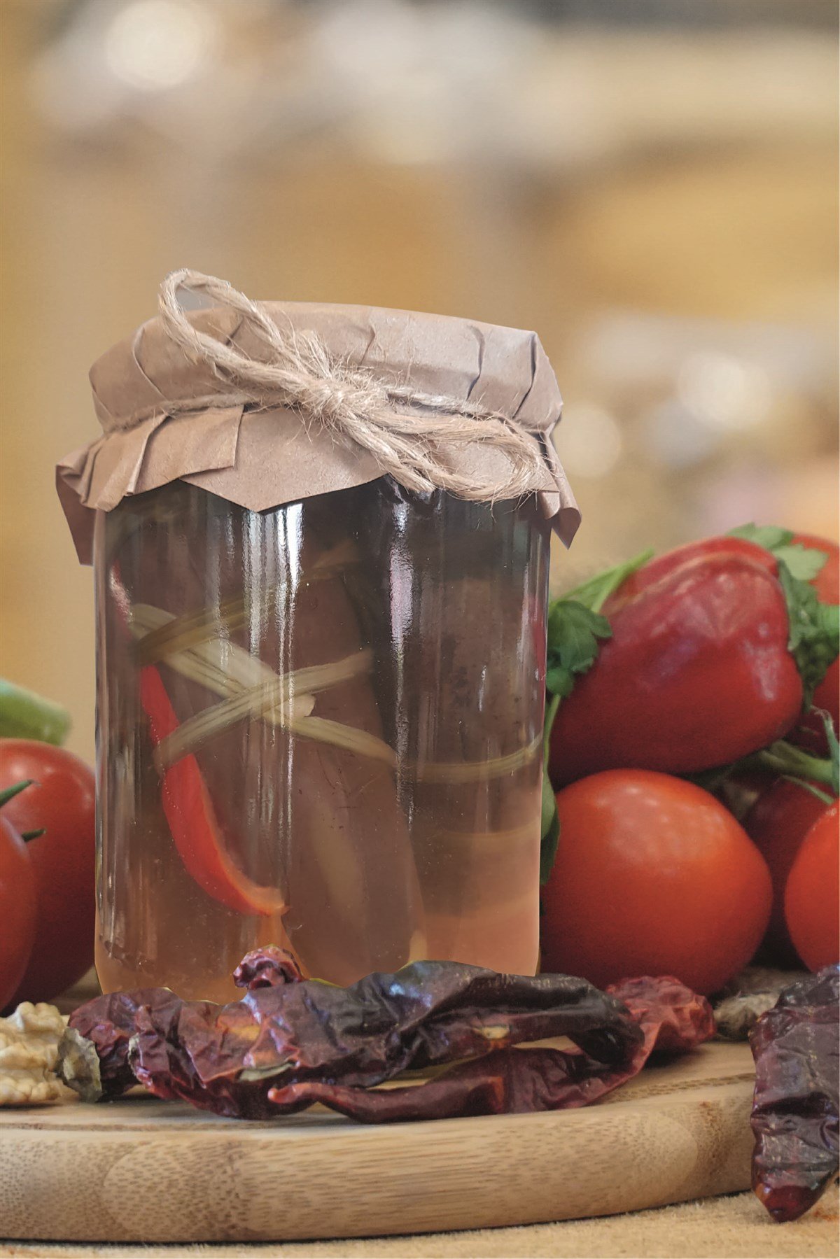 Ev Yapımı Gedelek Patlıcan Sarma Turşu 650 gr