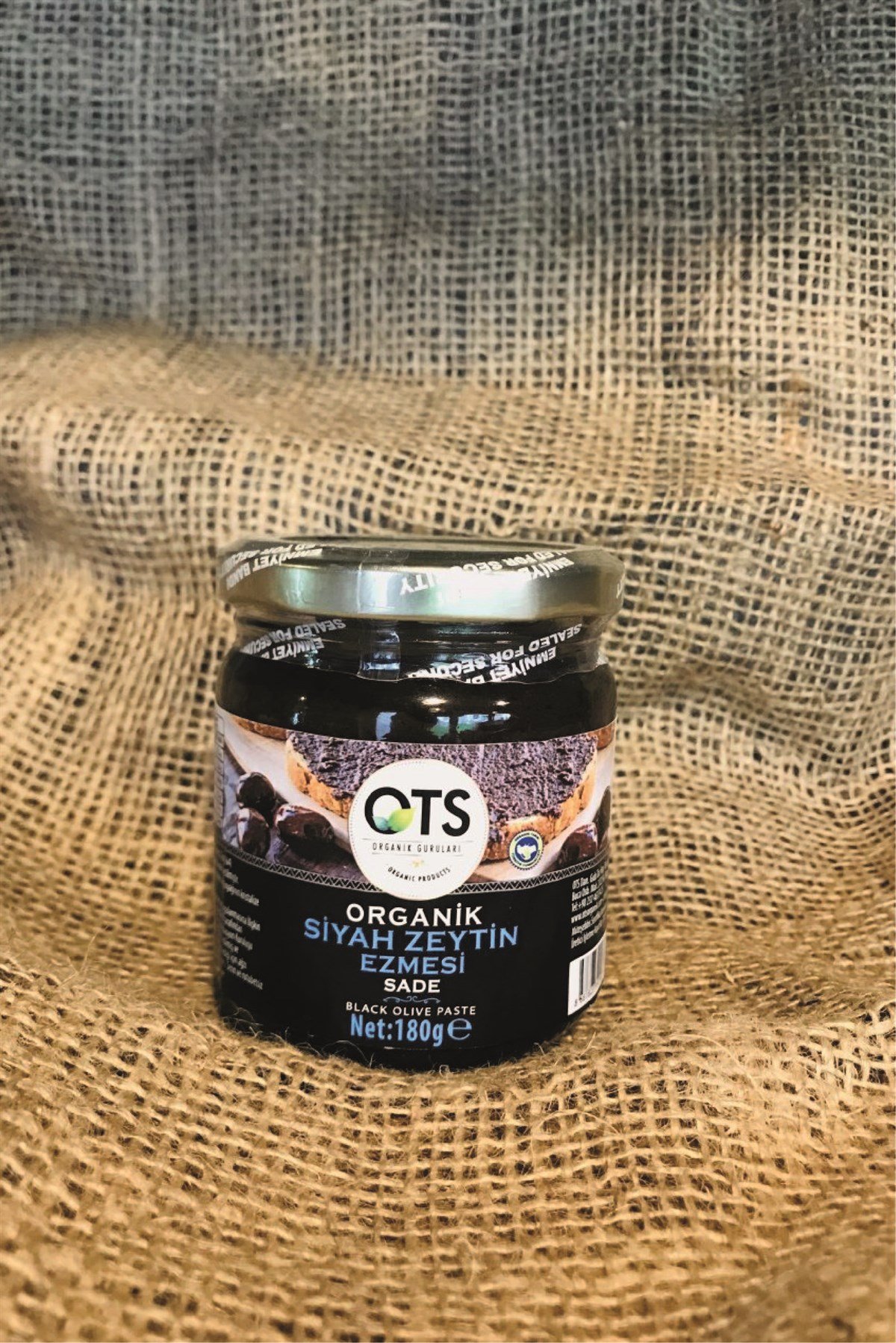 Organik Siyah Zeytin Ezmesi 180 g OTS