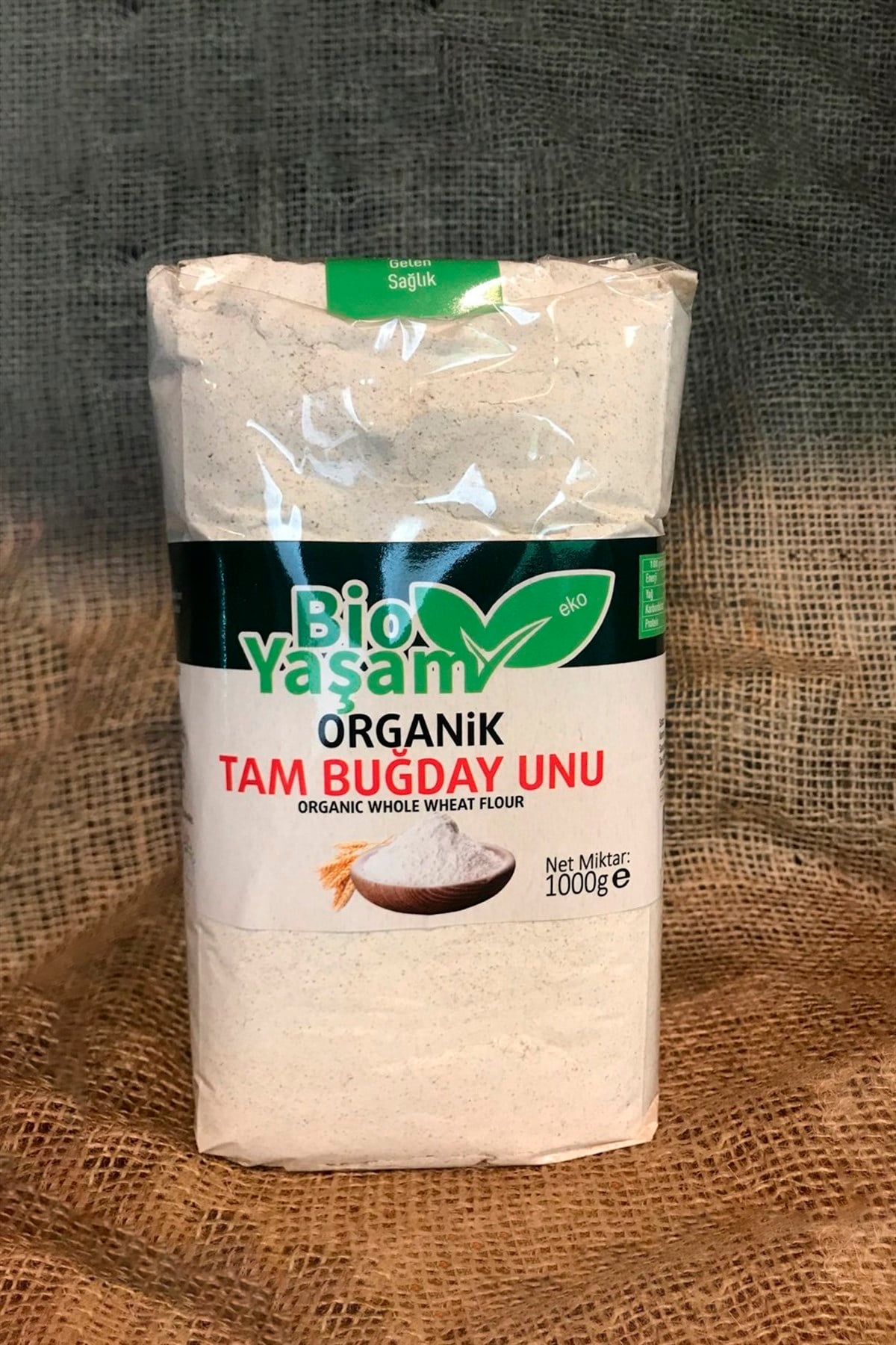 ORGANİK TAM BUĞDAY UNU BİOYAŞAM 1KG