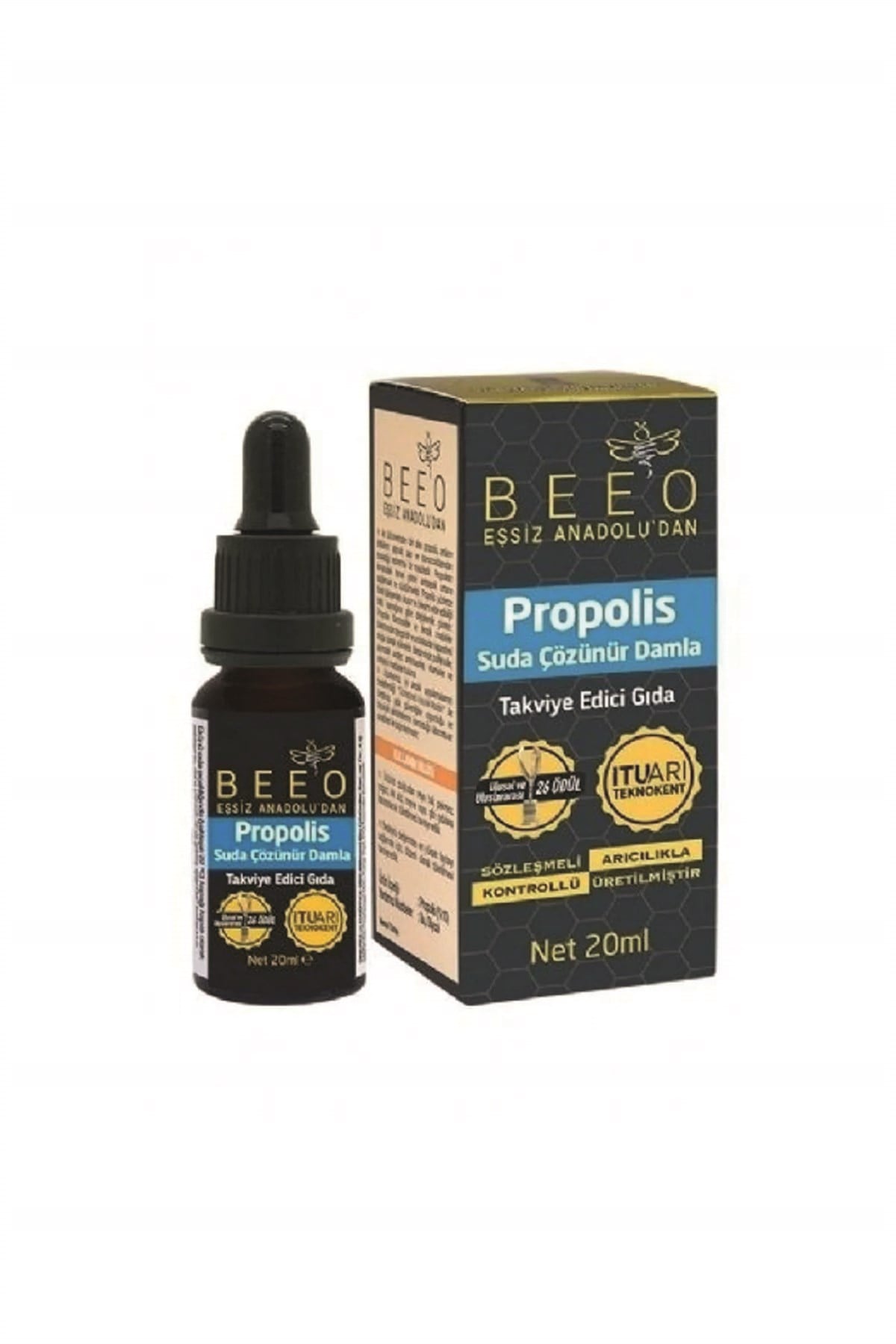 Suda Çözünebilir Propolis Damla Bee'O