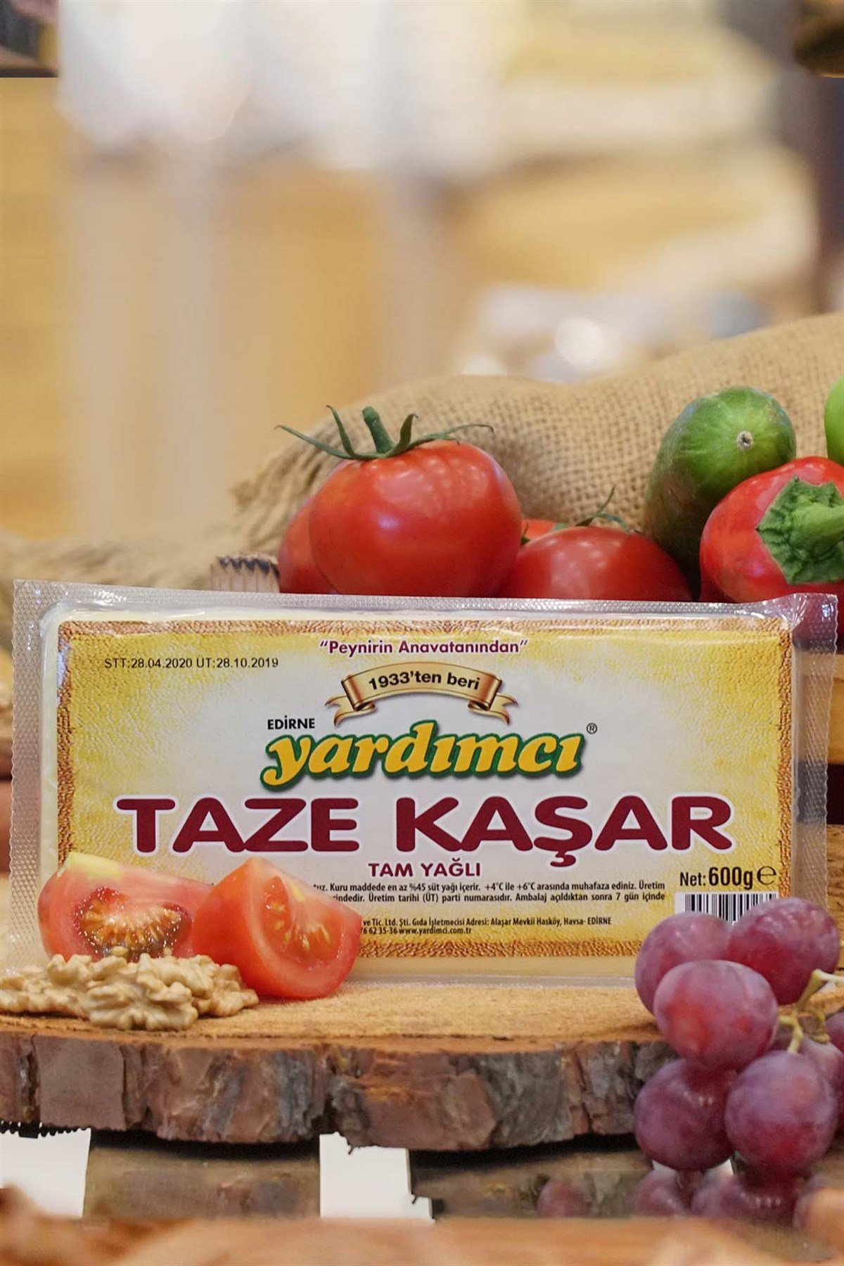 Trakya Edirne Taze Kaşar Peyniri 600 GR