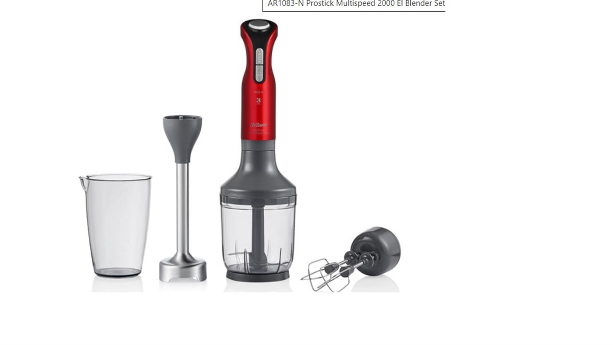 ARZUM AR 1083 PROSTİCK MULTİSPEED 2000 EL BLENDER SETİ NAR